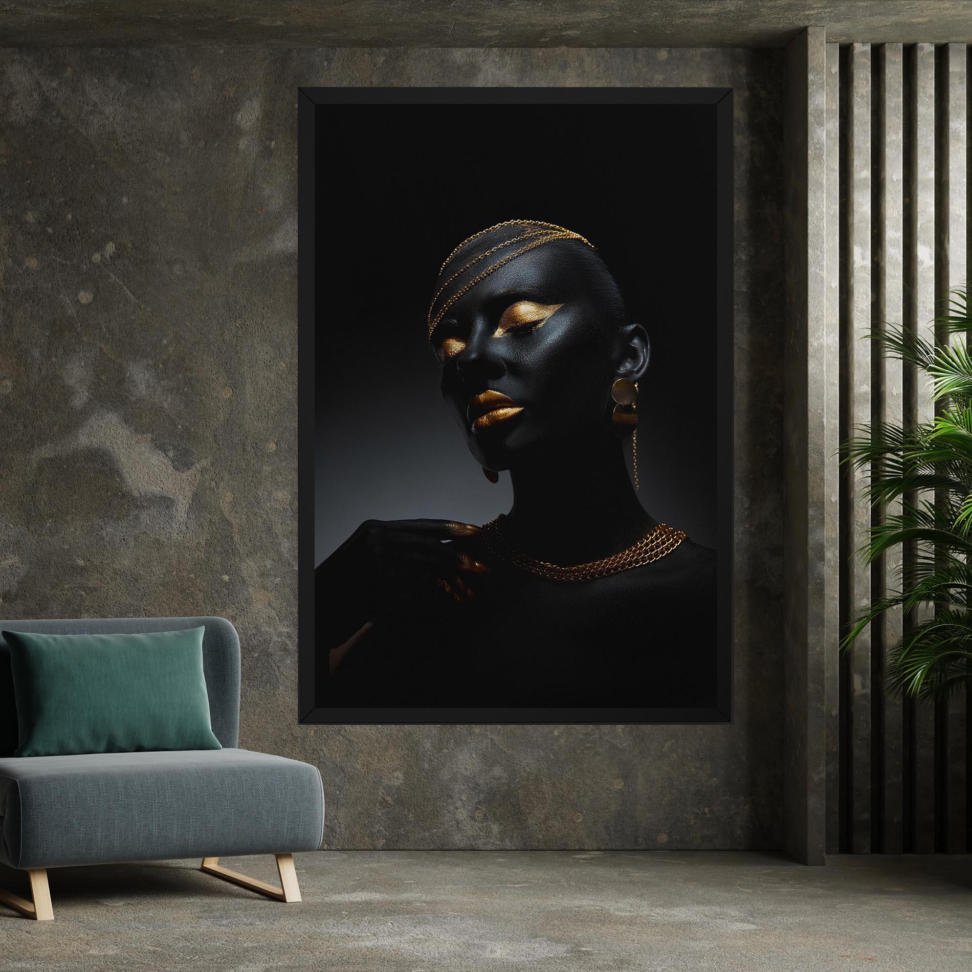 Картина на платно Beauty Gold mockup 7