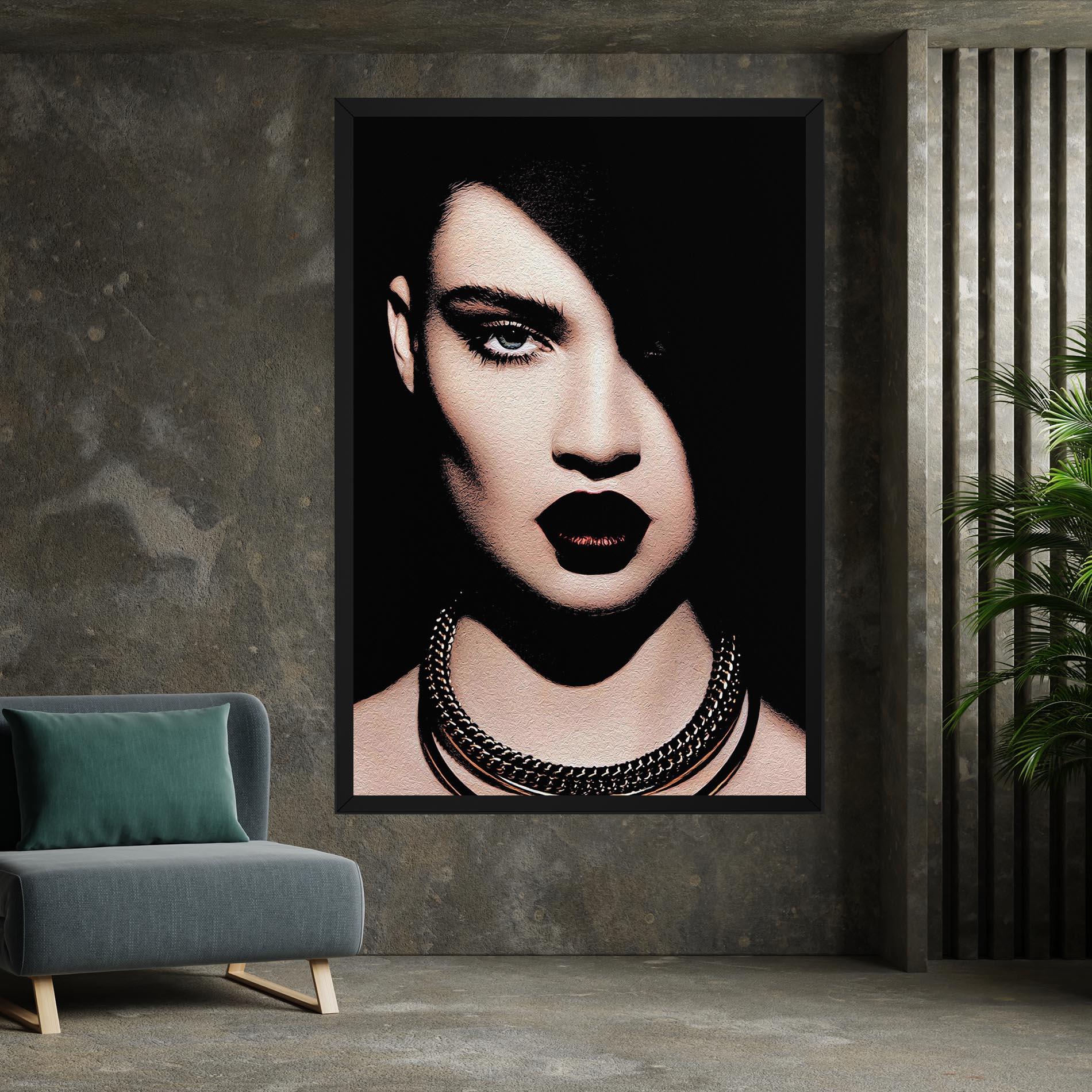 Картина на платно Gold Necklace mockup 7