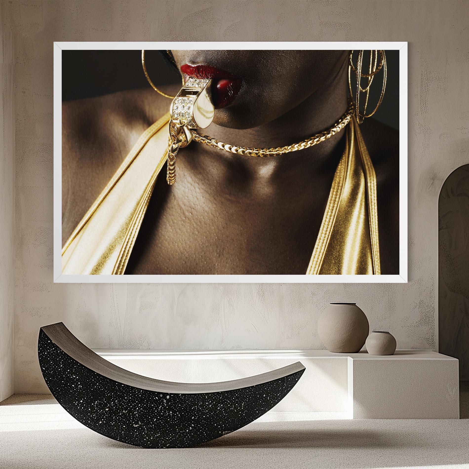 Картина на платно Golden Whistle mockup 8