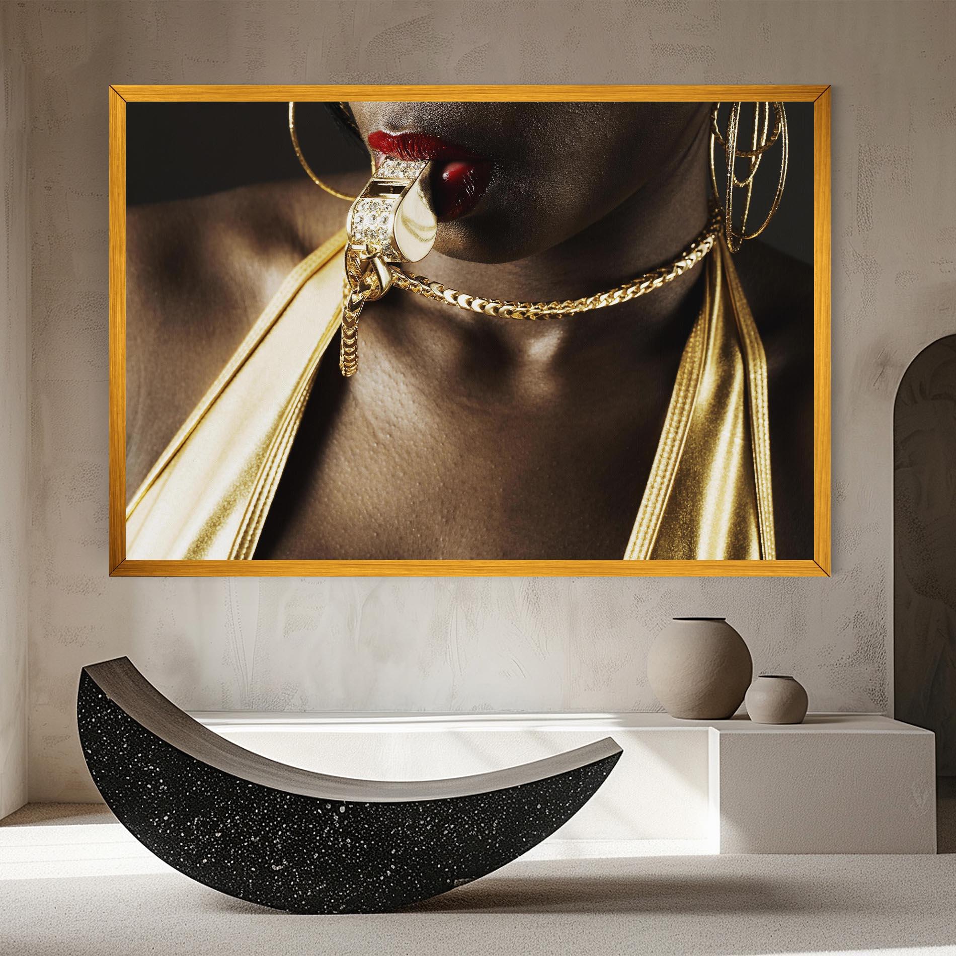 Картина на платно Golden Whistle mockup 8