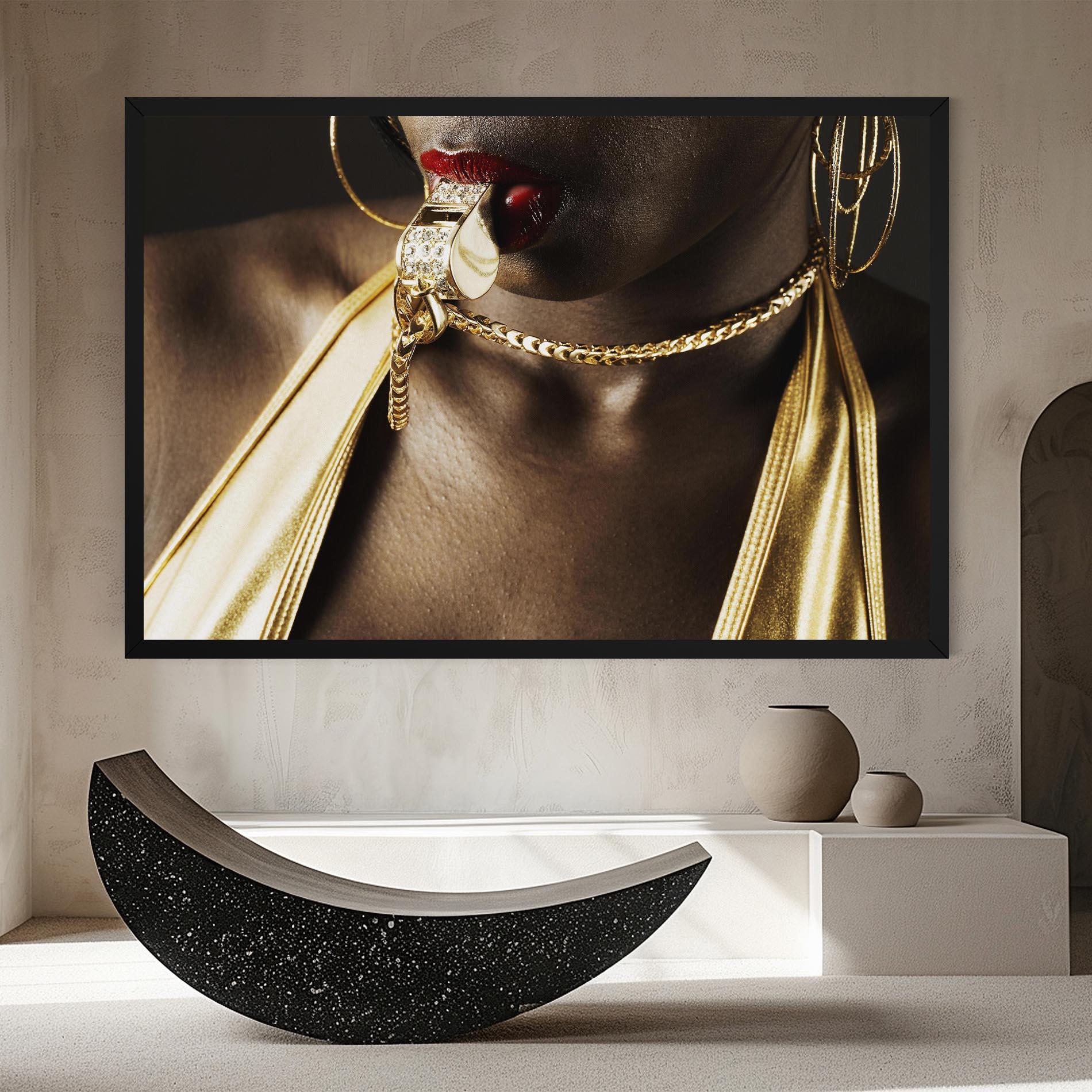 Картина на платно Golden Whistle mockup 8