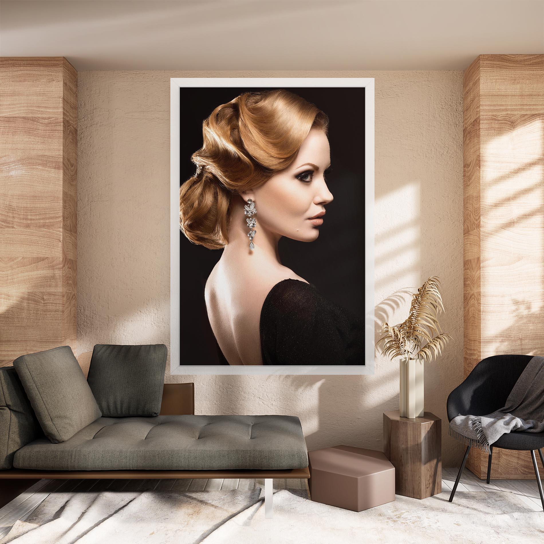 Картина на платно Elegant Earrings mockup 8