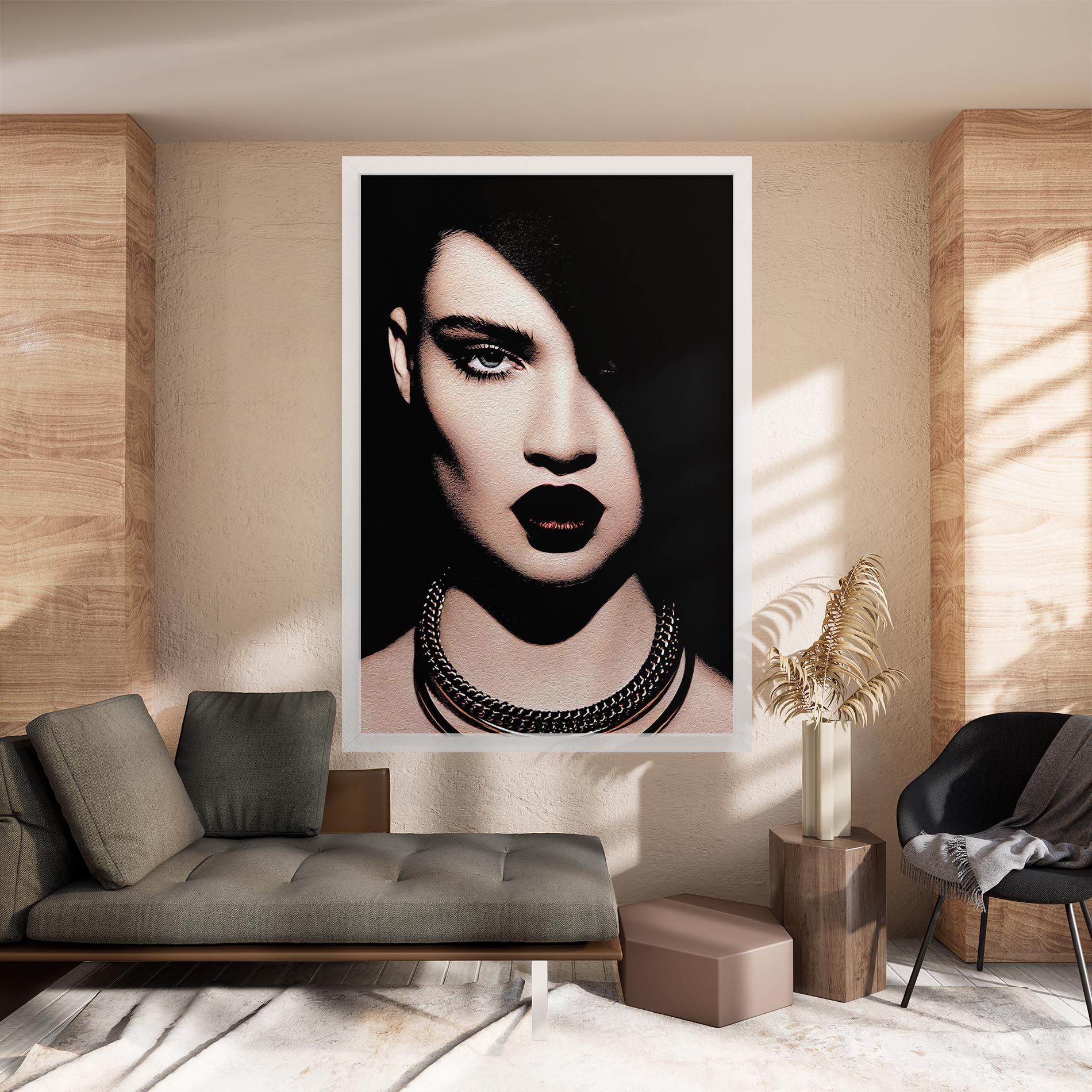 Gold Necklace mockup 8