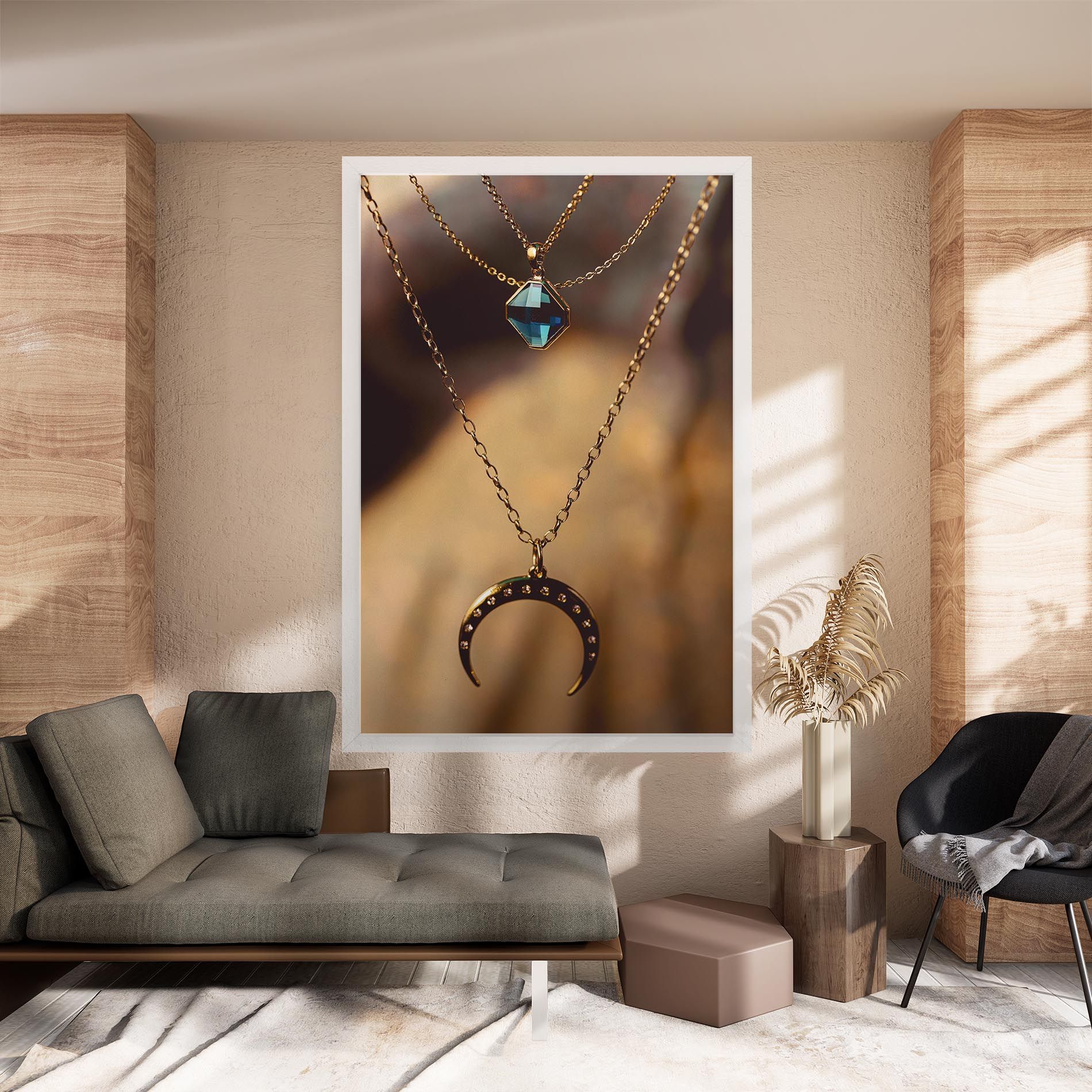 Moon Blue Necklace mockup 8