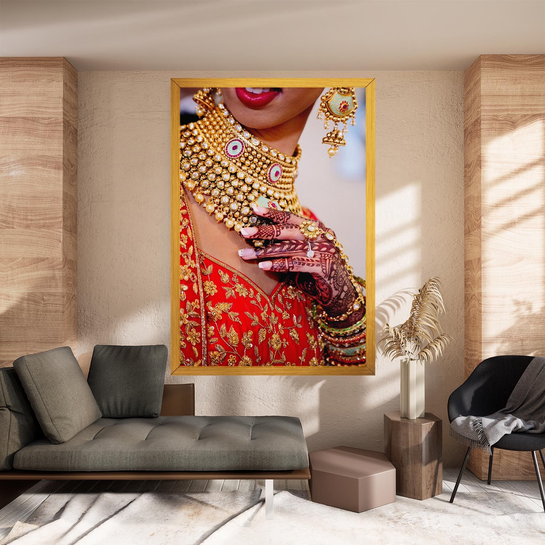 Gold Beautiful Jewelry mockup 8