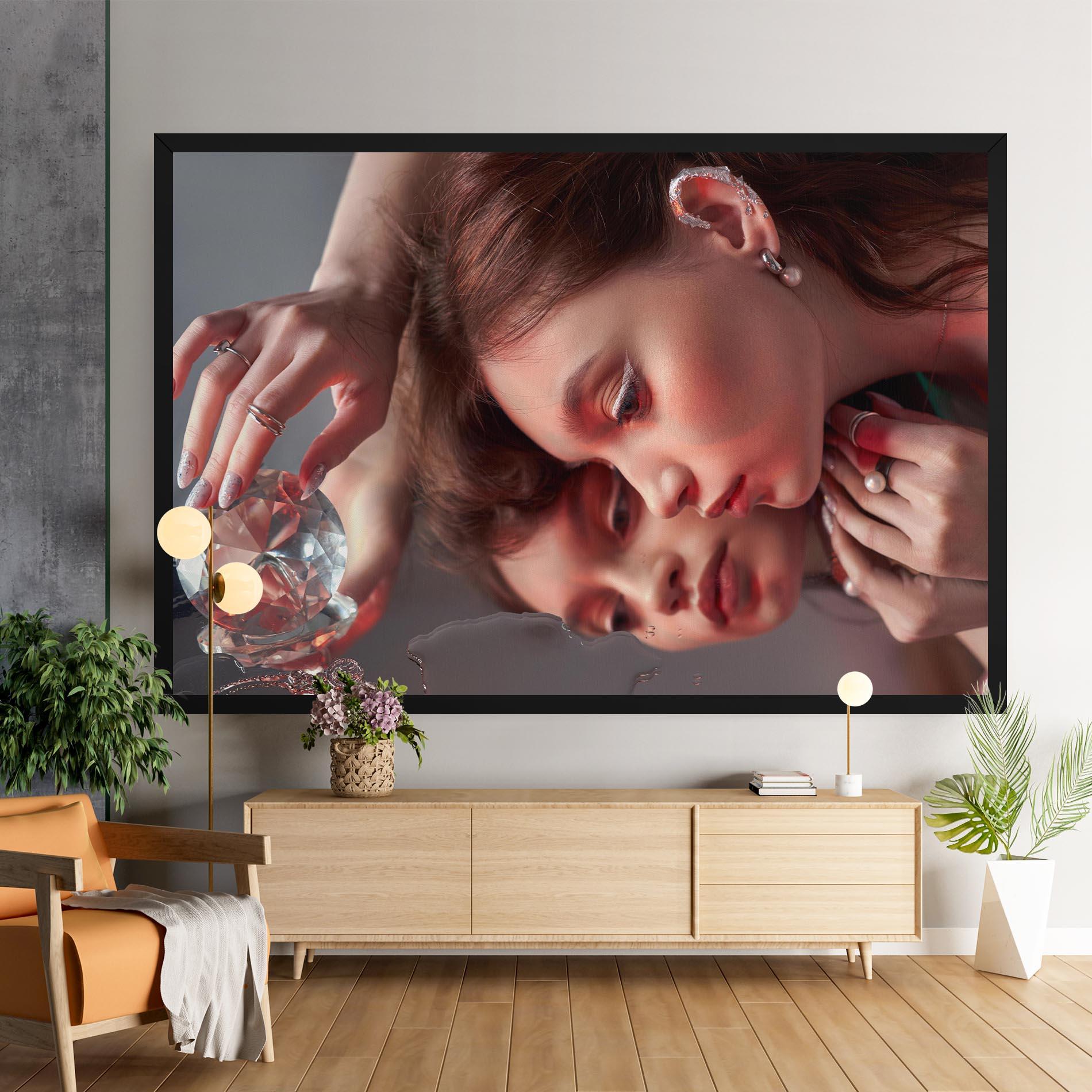 Картина на платно Big Diamond Hand mockup 9