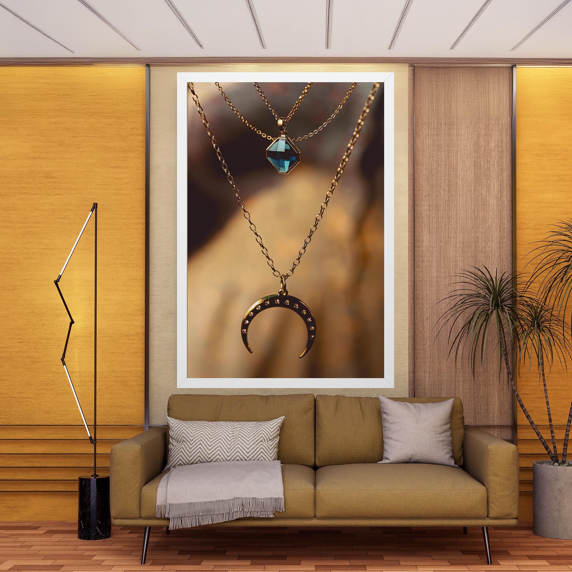 Moon Blue Necklace mockup 9