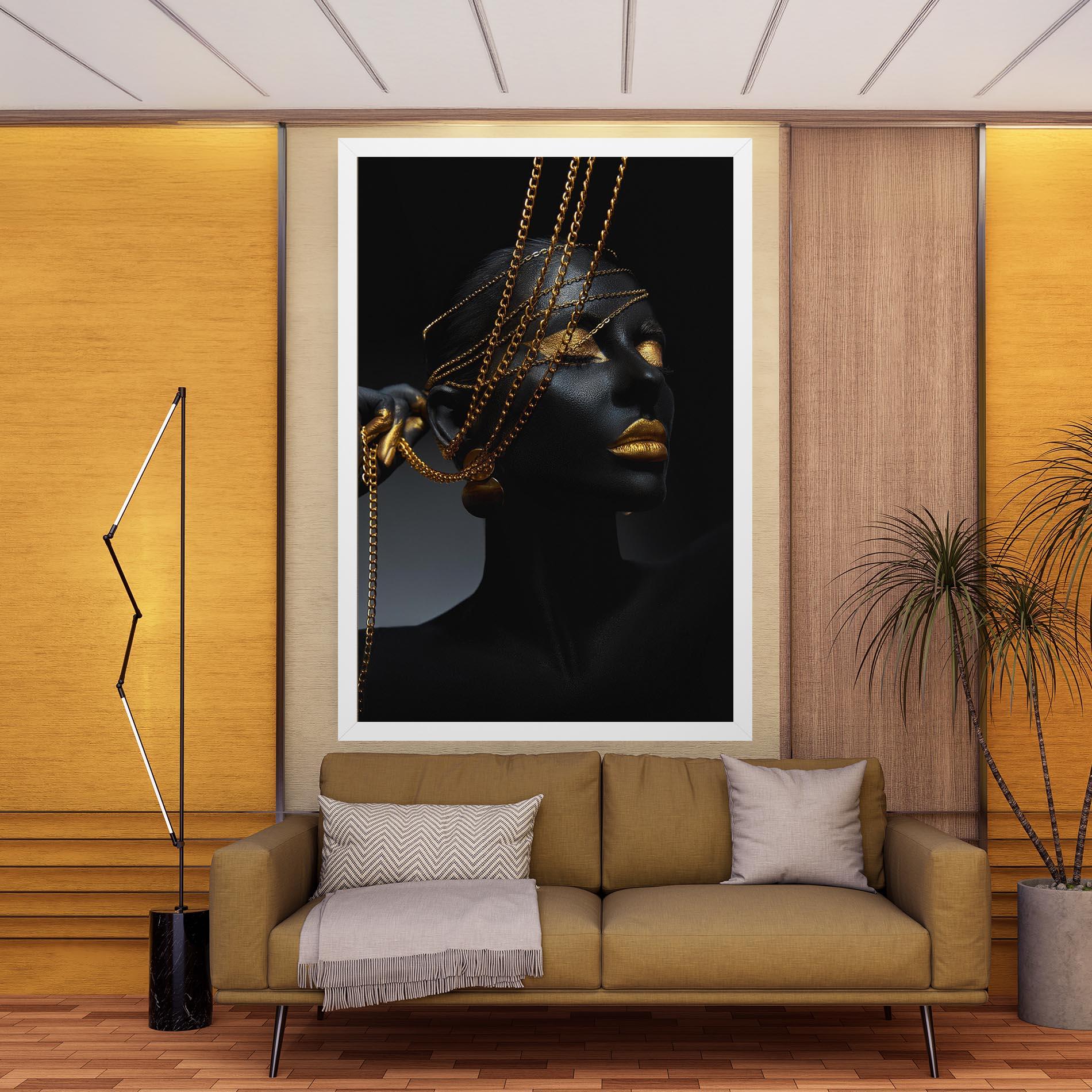Картина на платно Pretty Gold Chain mockup 9