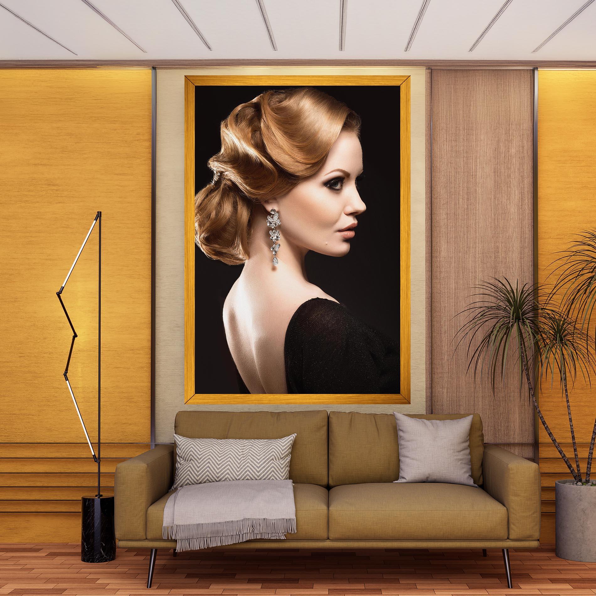 Картина на платно Elegant Earrings mockup 9