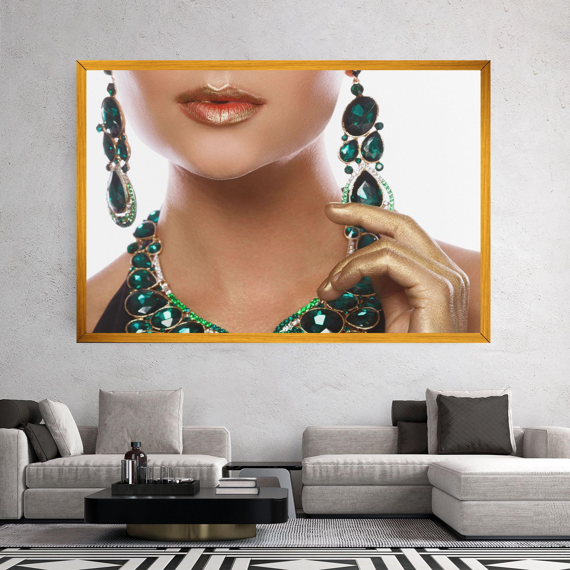 Картина на платно Green Accessory mockup 2