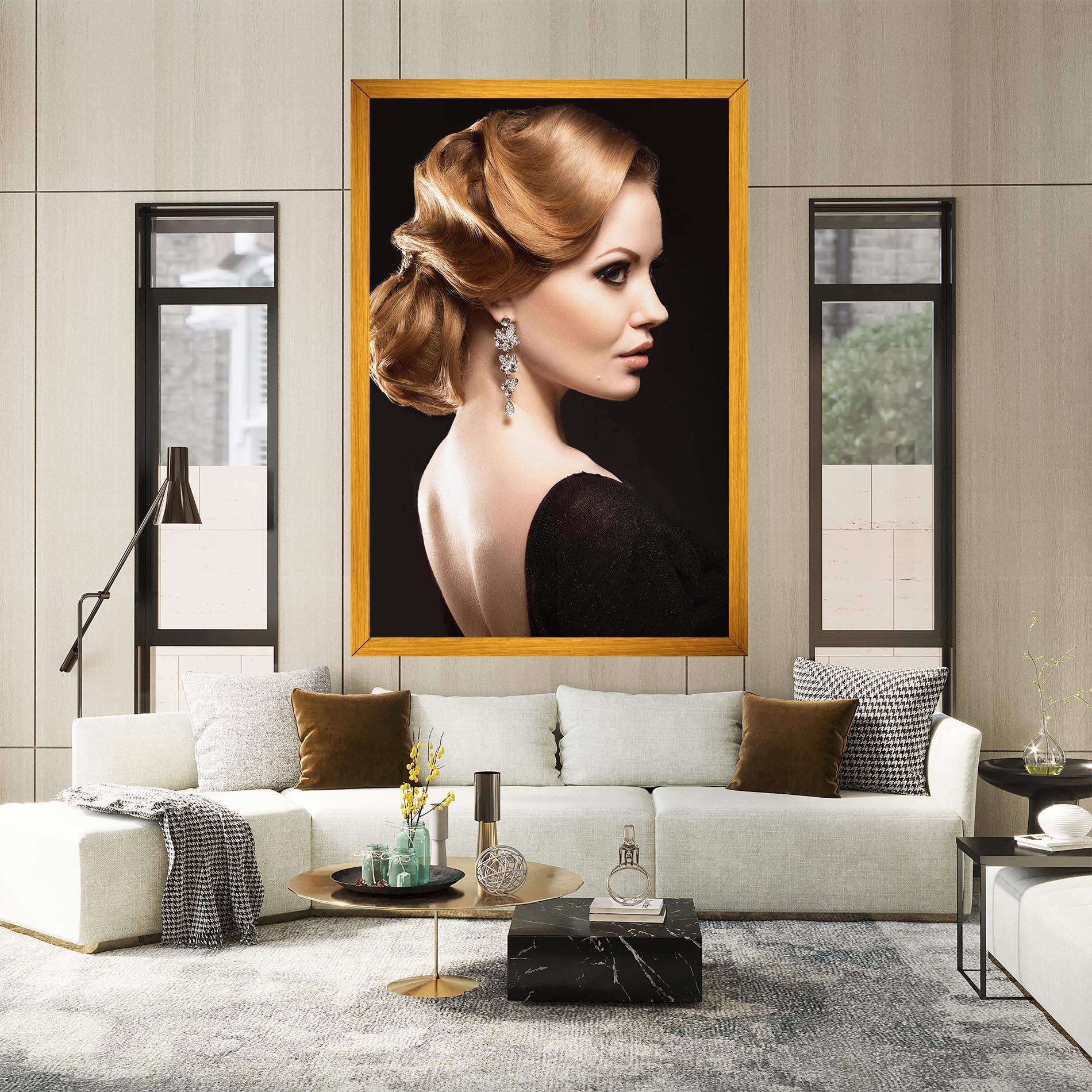 Картина на платно Elegant Earrings mockup 2