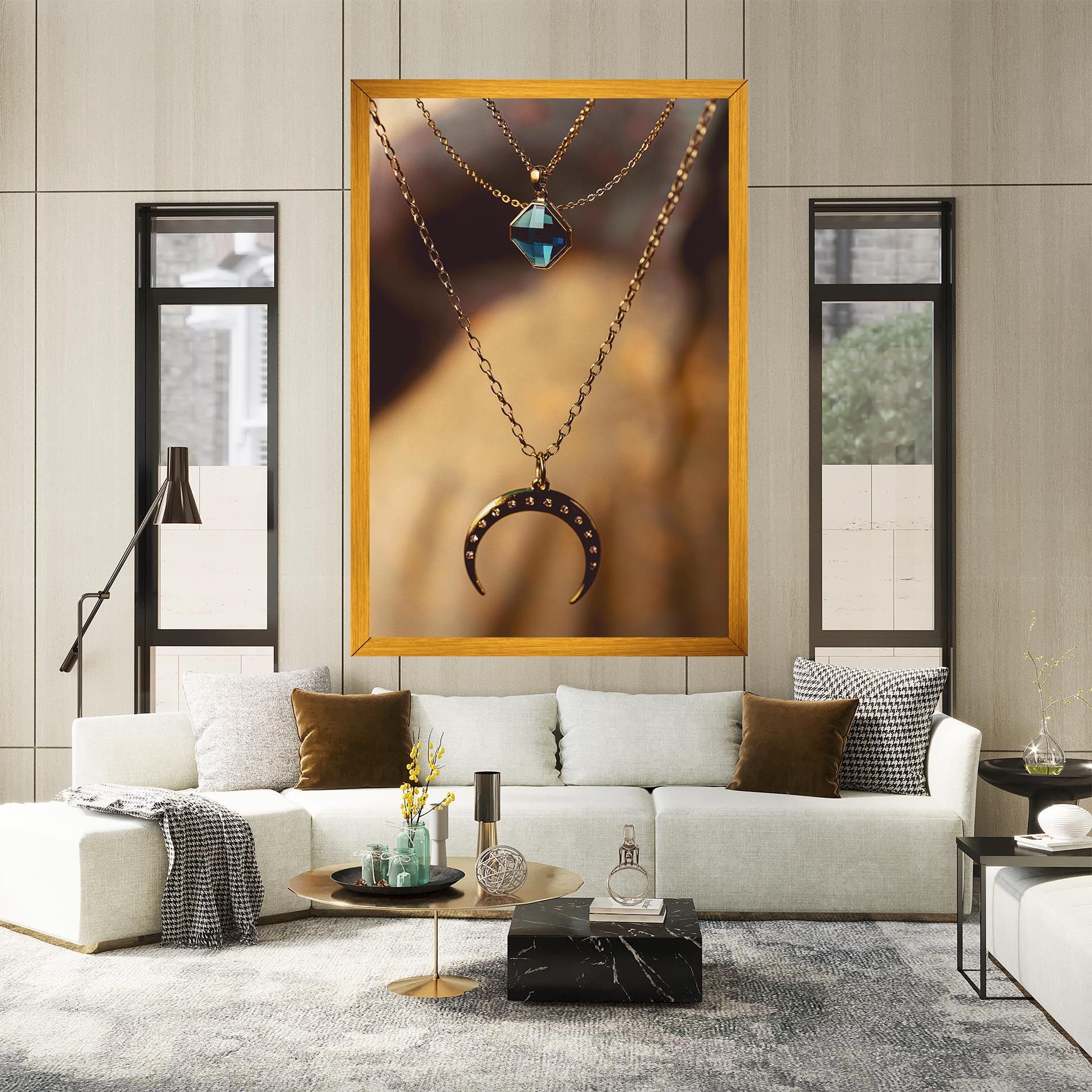 Moon Blue Necklace mockup 2