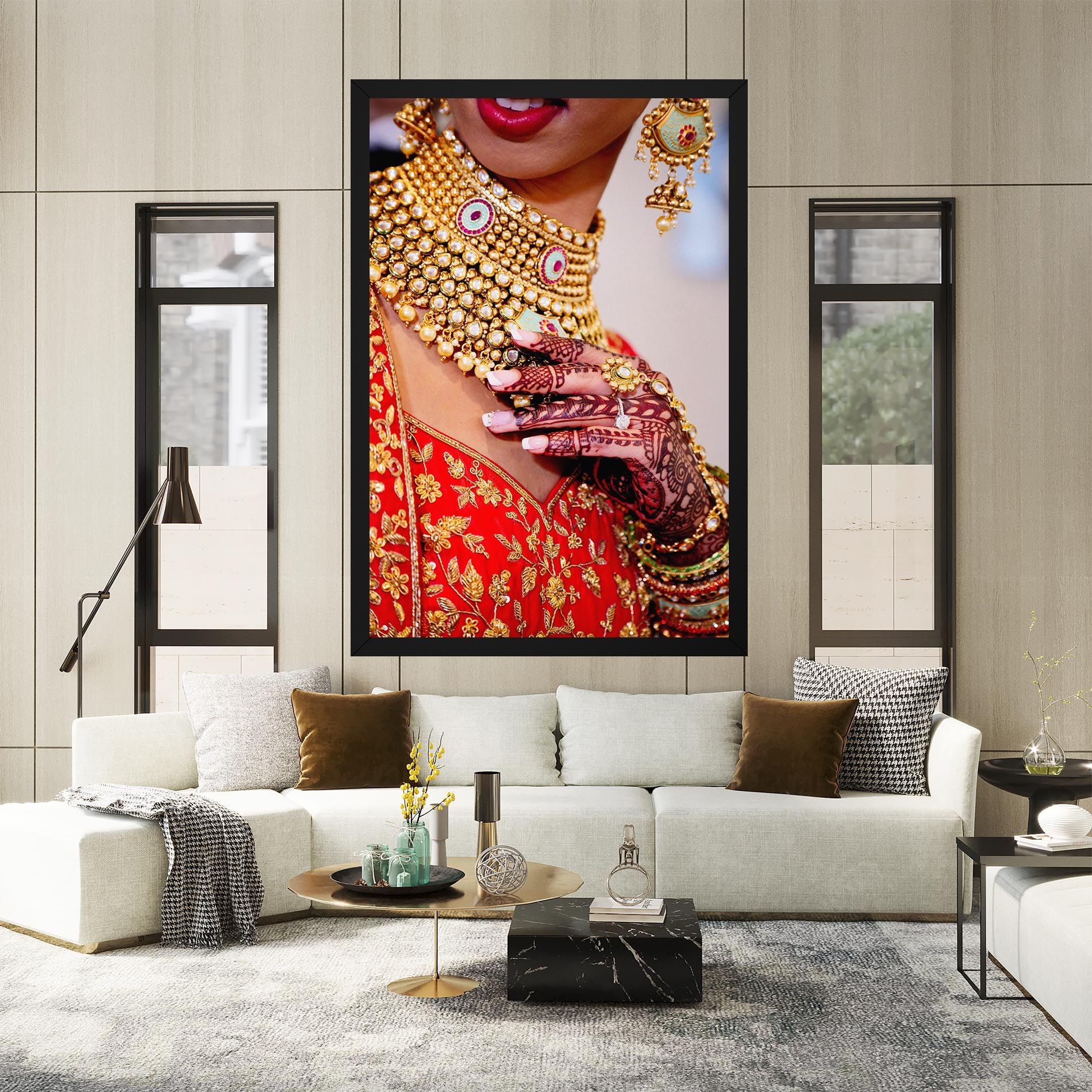 Gold Beautiful Jewelry mockup 2