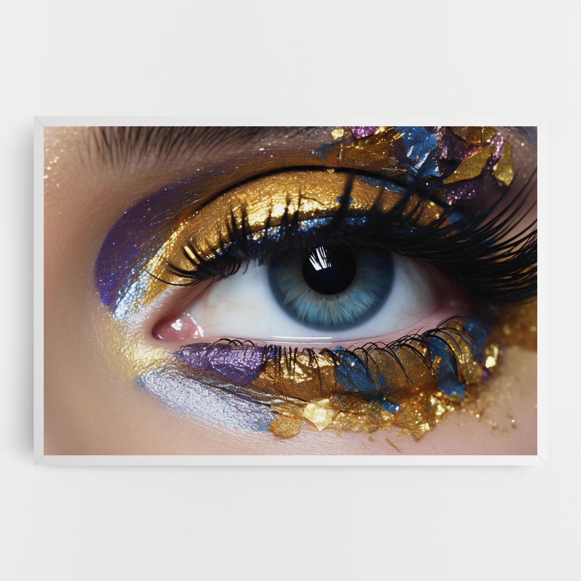 Картина на платно Golden Purple Make Up mockup 0
