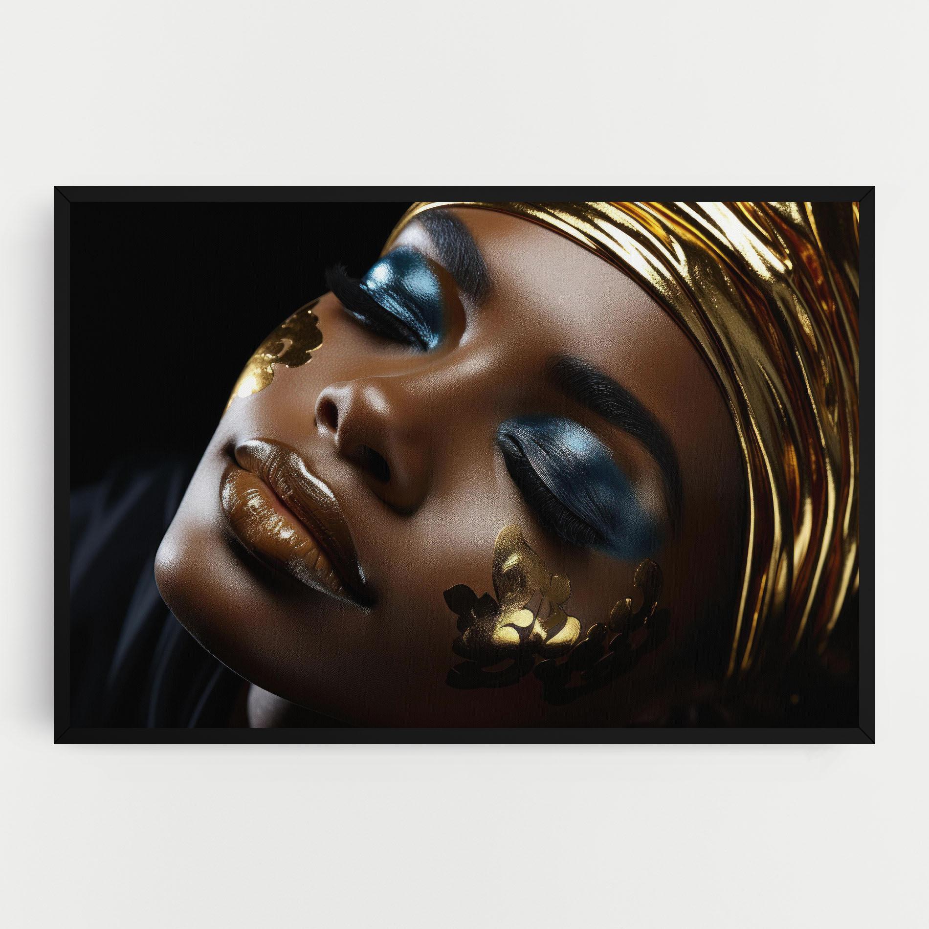 Картина на платно Dark Blue Makeup mockup 0