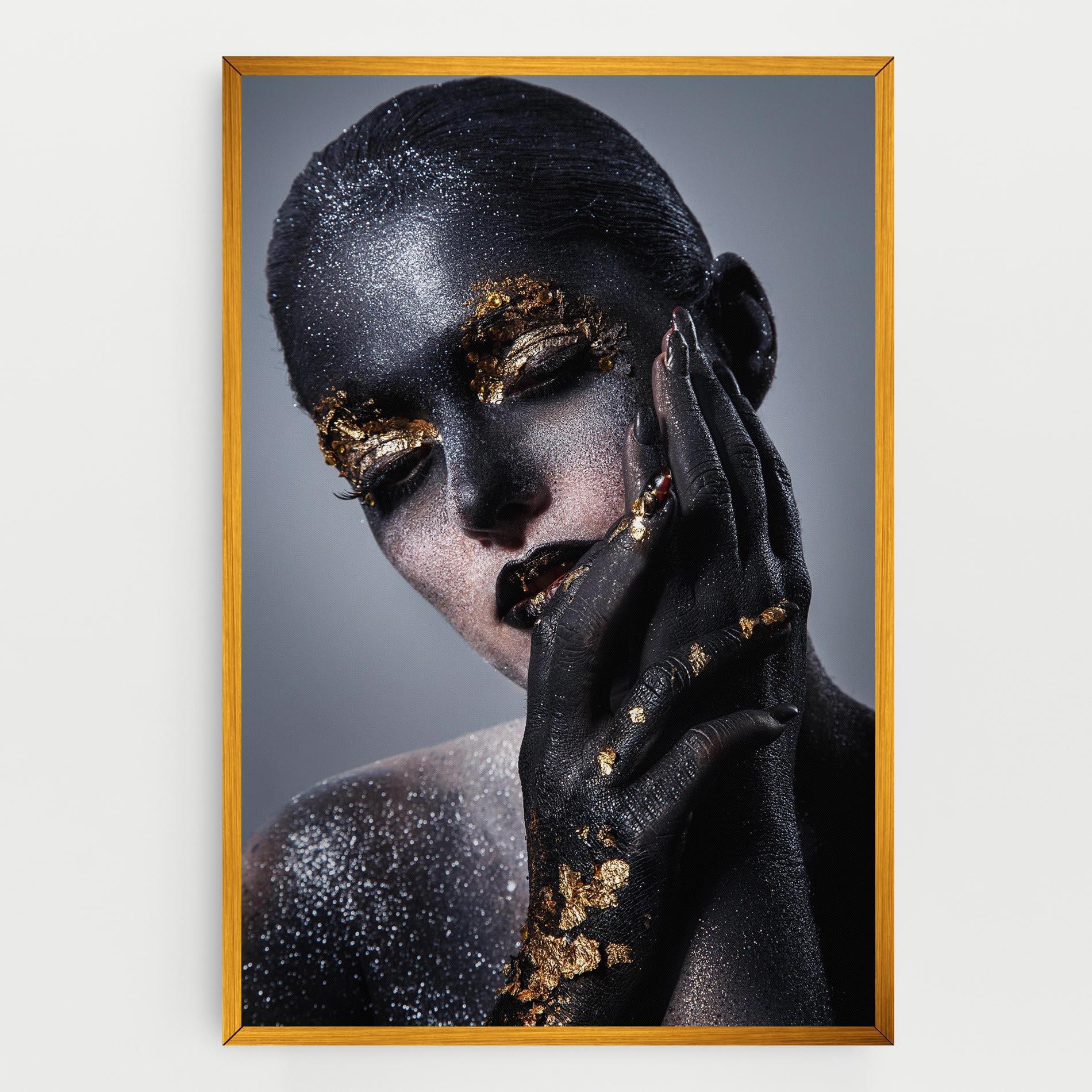 Картина на платно Black Artistic Makeup mockup 0