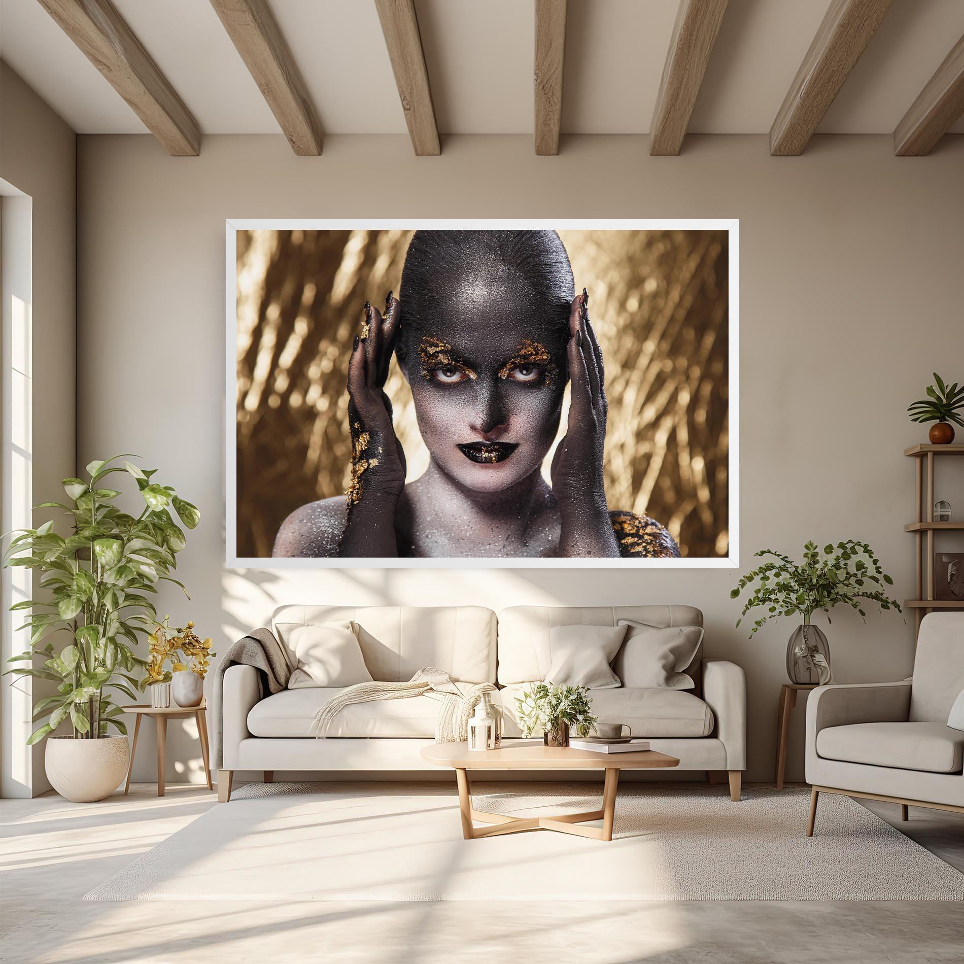 Картина на платно Glitter Artistic Makeup mockup 6