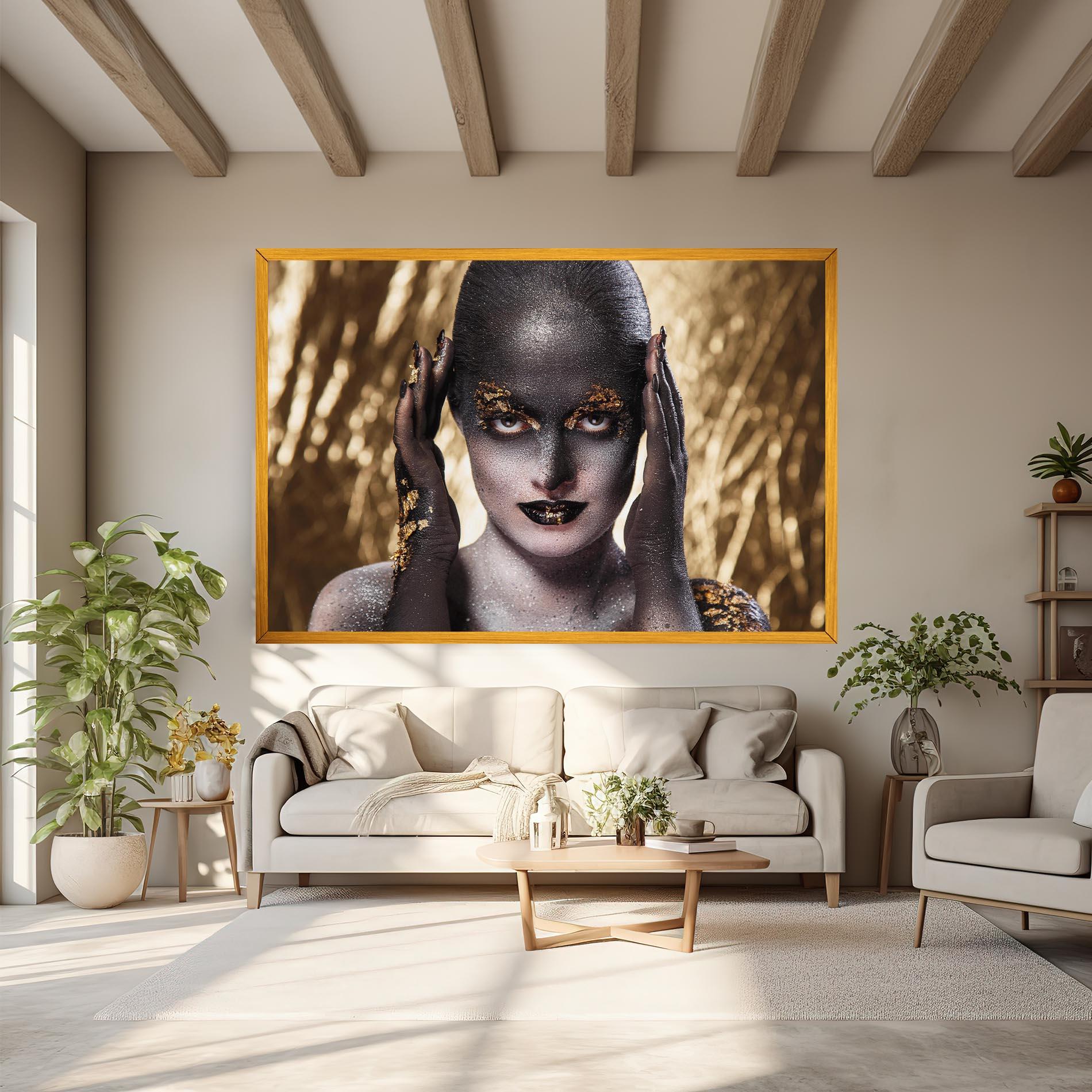 Картина на платно Glitter Artistic Makeup mockup 6