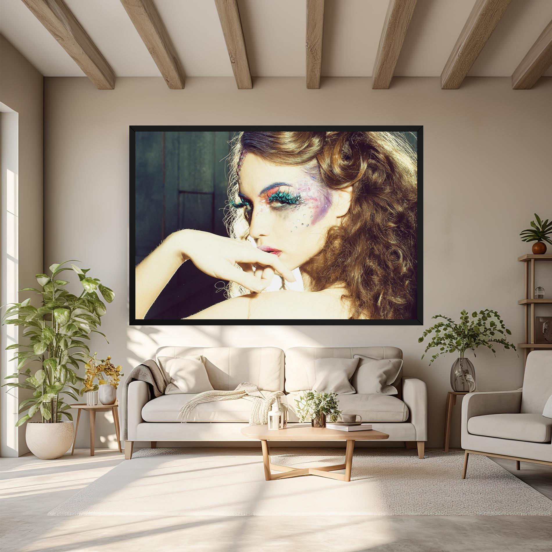 Картина на платно False Feather Eyelashes mockup 6