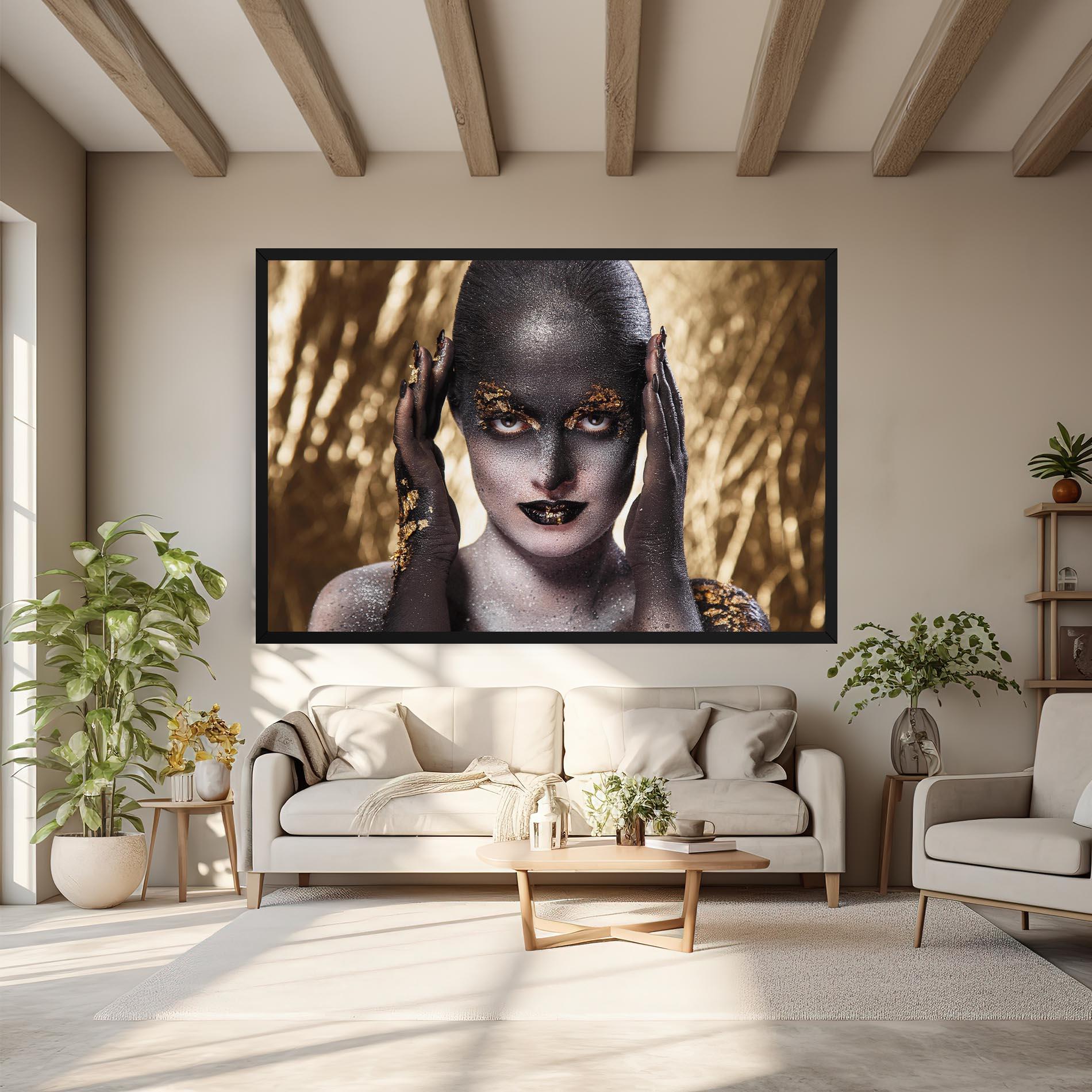 Картина на платно Glitter Artistic Makeup mockup 6