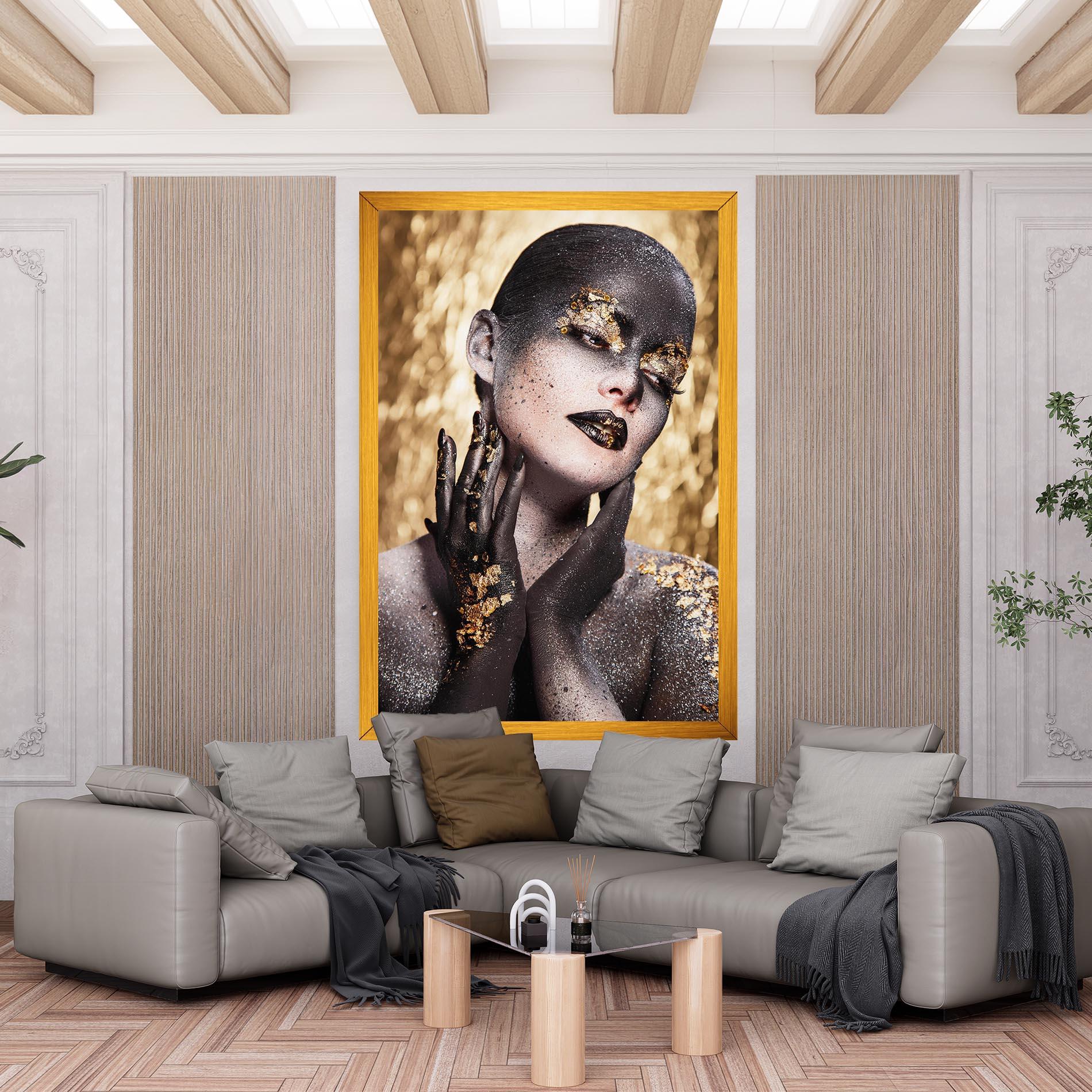 Картина на платно Artistic Glitter Makeup mockup 6