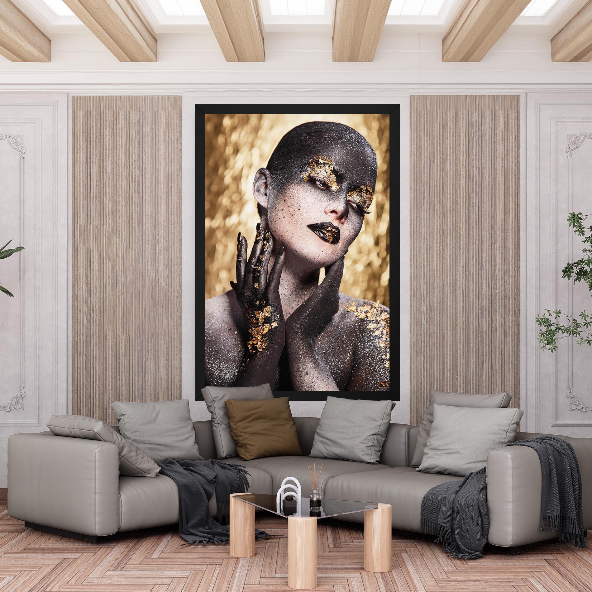 Картина на платно Artistic Glitter Makeup mockup 6