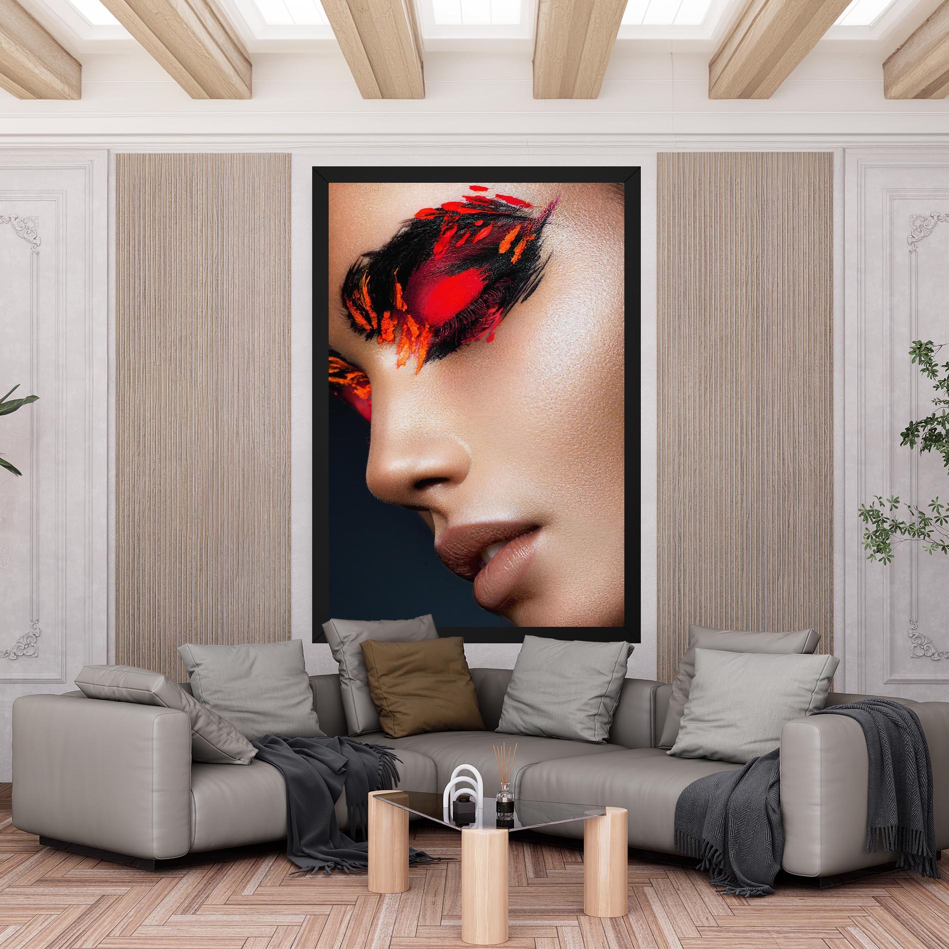 Картина на платно Fire Make Up mockup 6