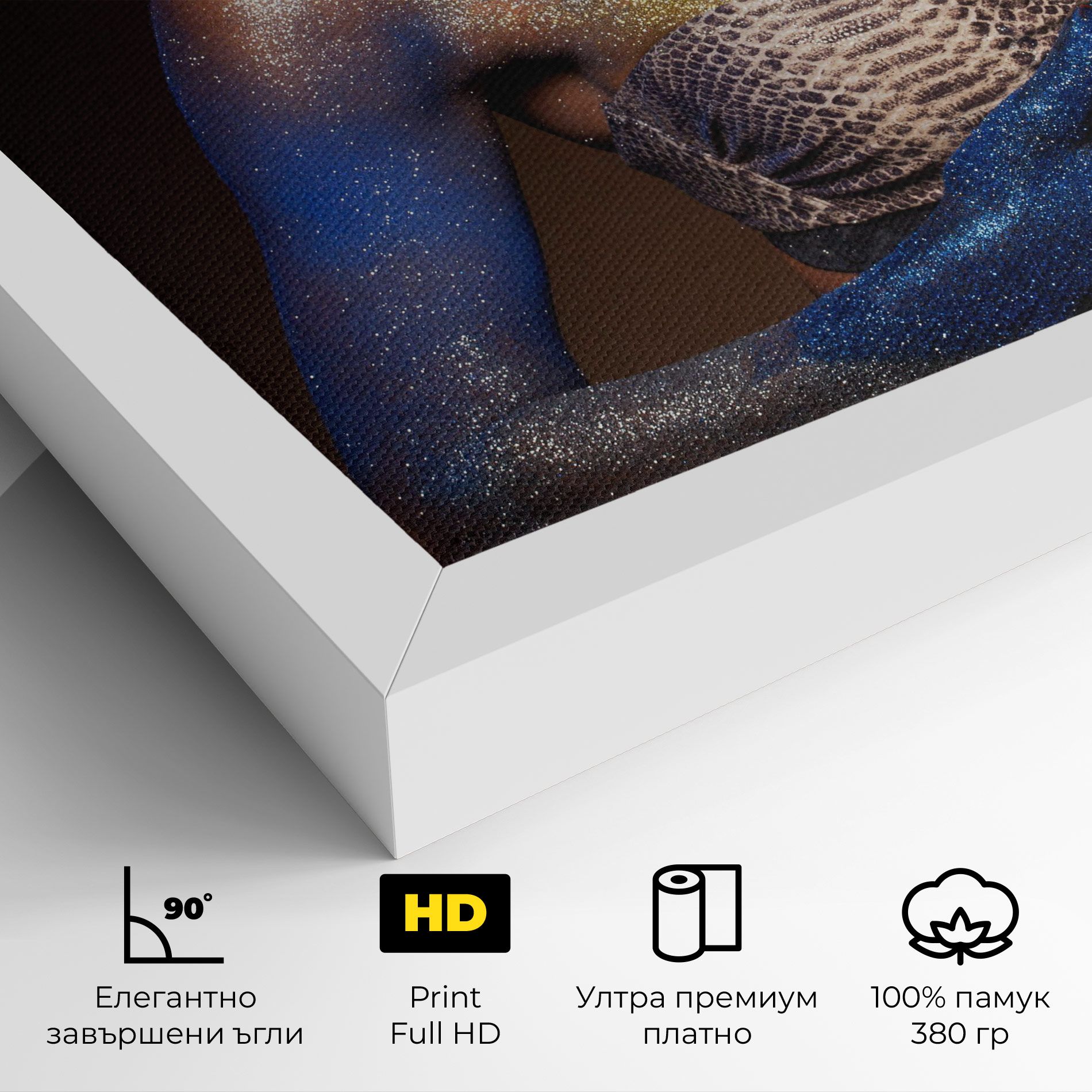 Blue Hair Make Up mockup 4