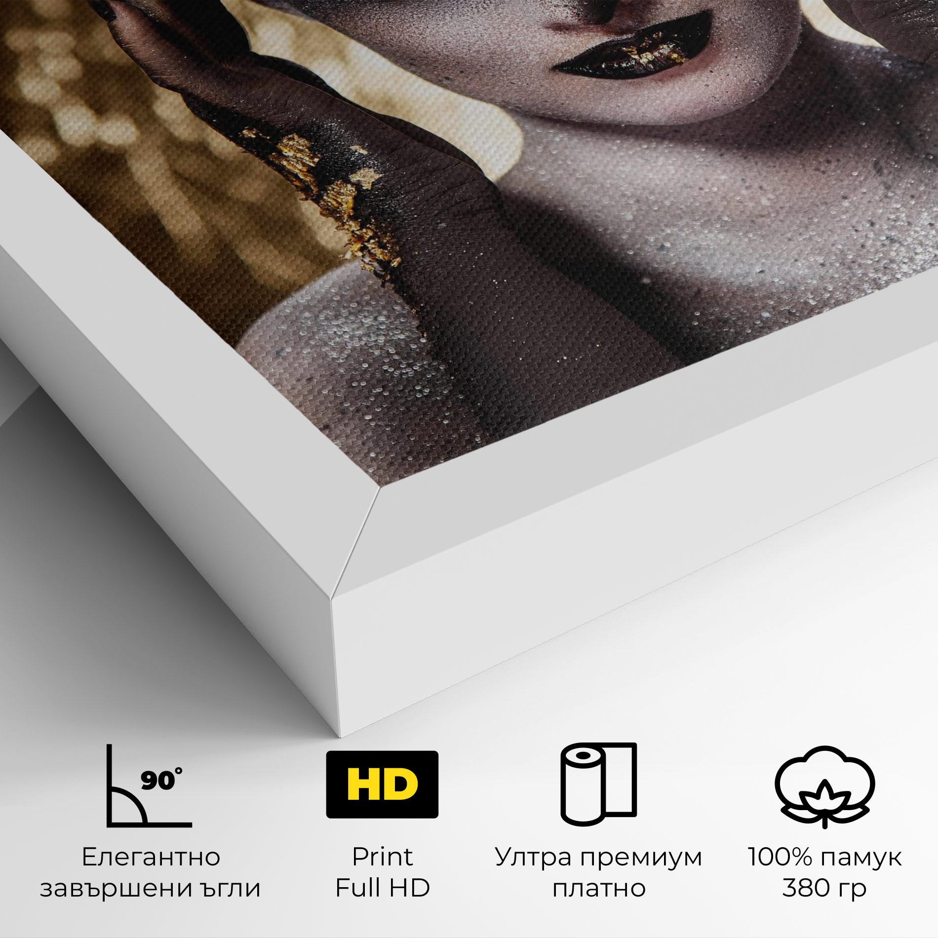 Картина на платно Glitter Artistic Makeup mockup 4