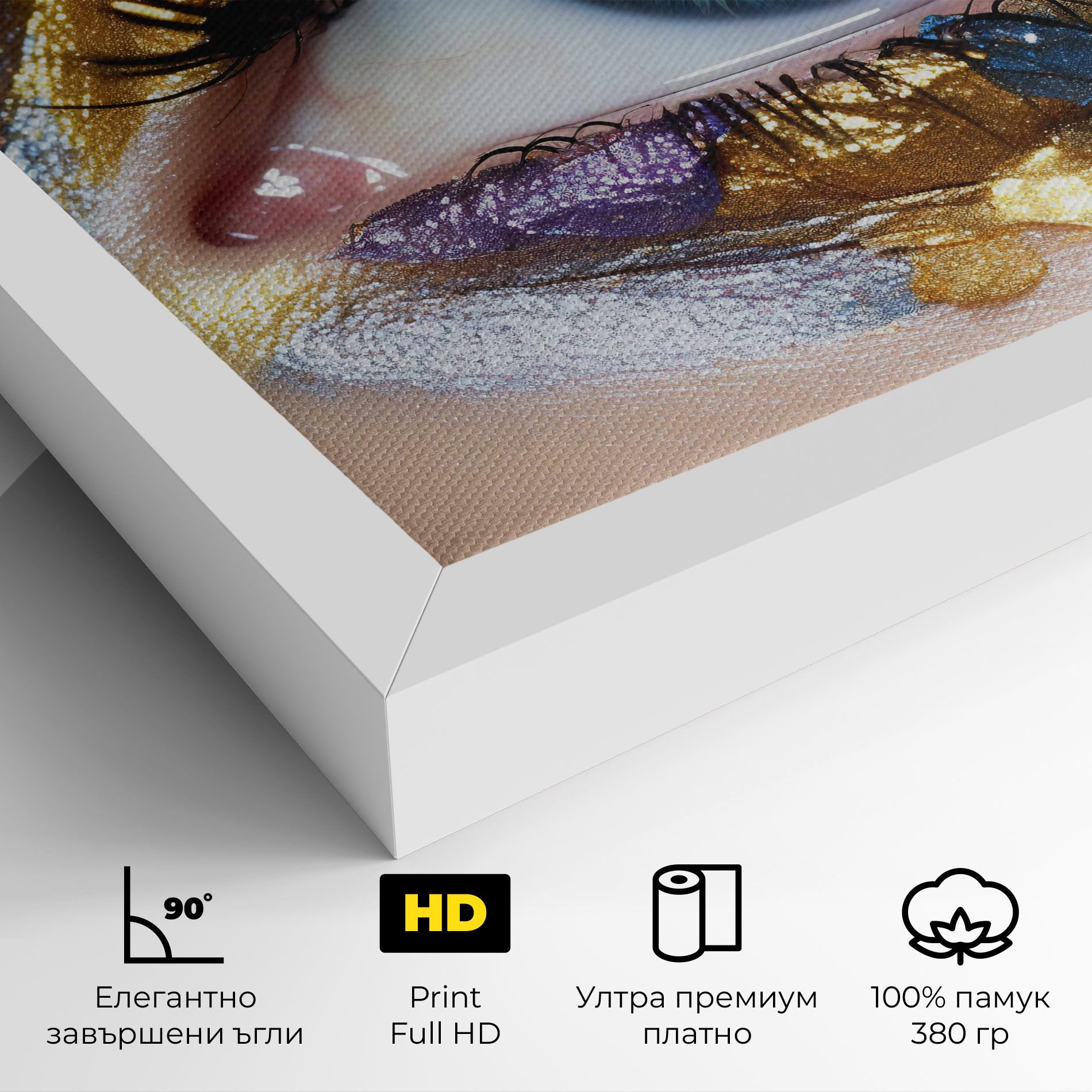 Golden Purple Make Up mockup 4