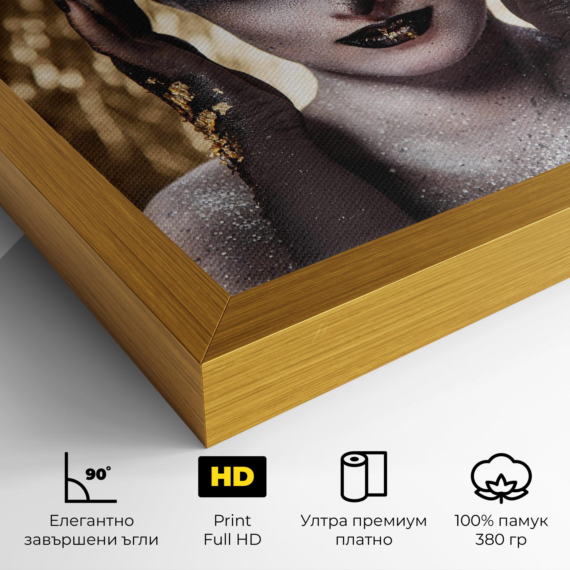Картина на платно Glitter Artistic Makeup mockup 4