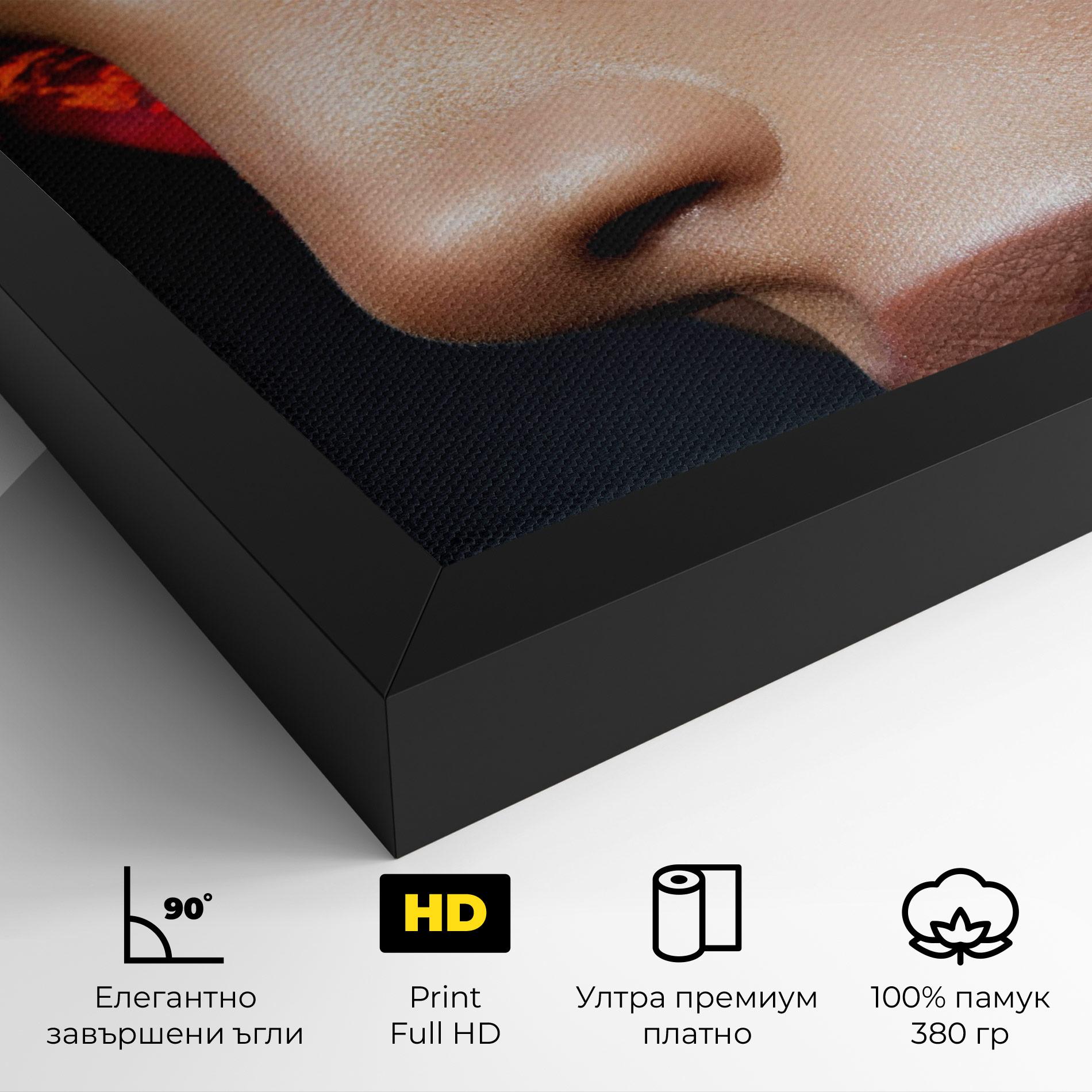 Картина на платно Fire Make Up mockup 4