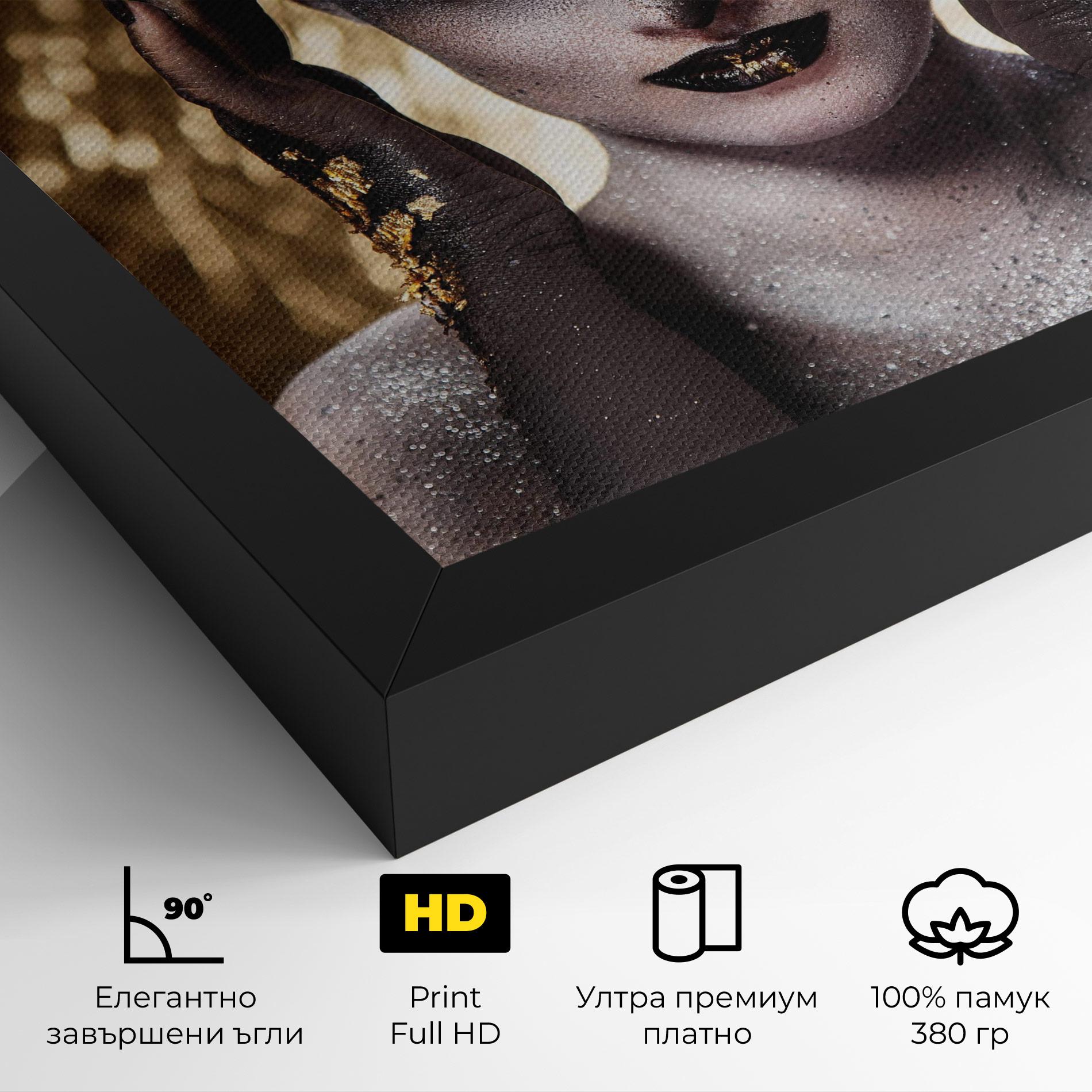 Картина на платно Glitter Artistic Makeup mockup 4