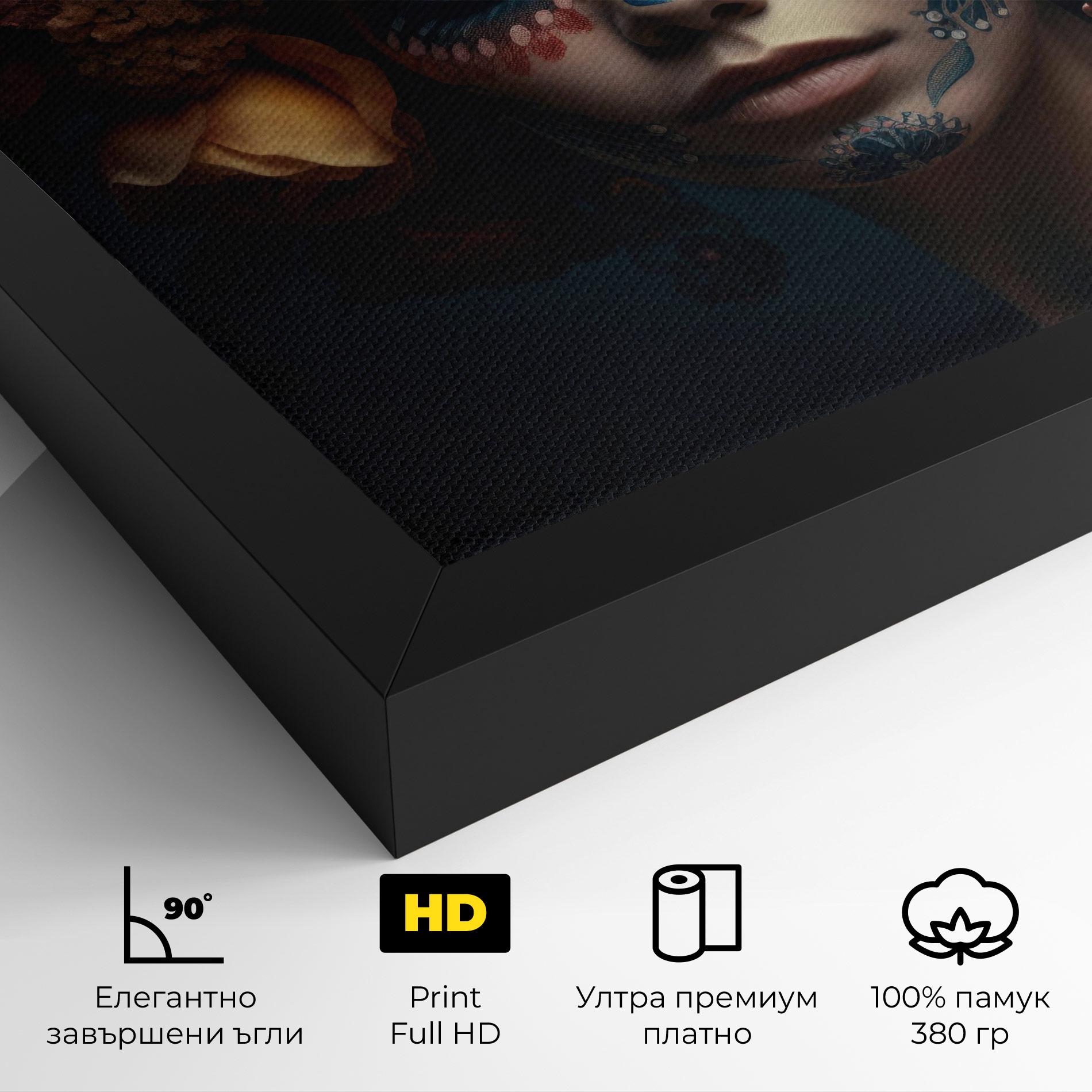 Картина на платно Skull Makeup mockup 4