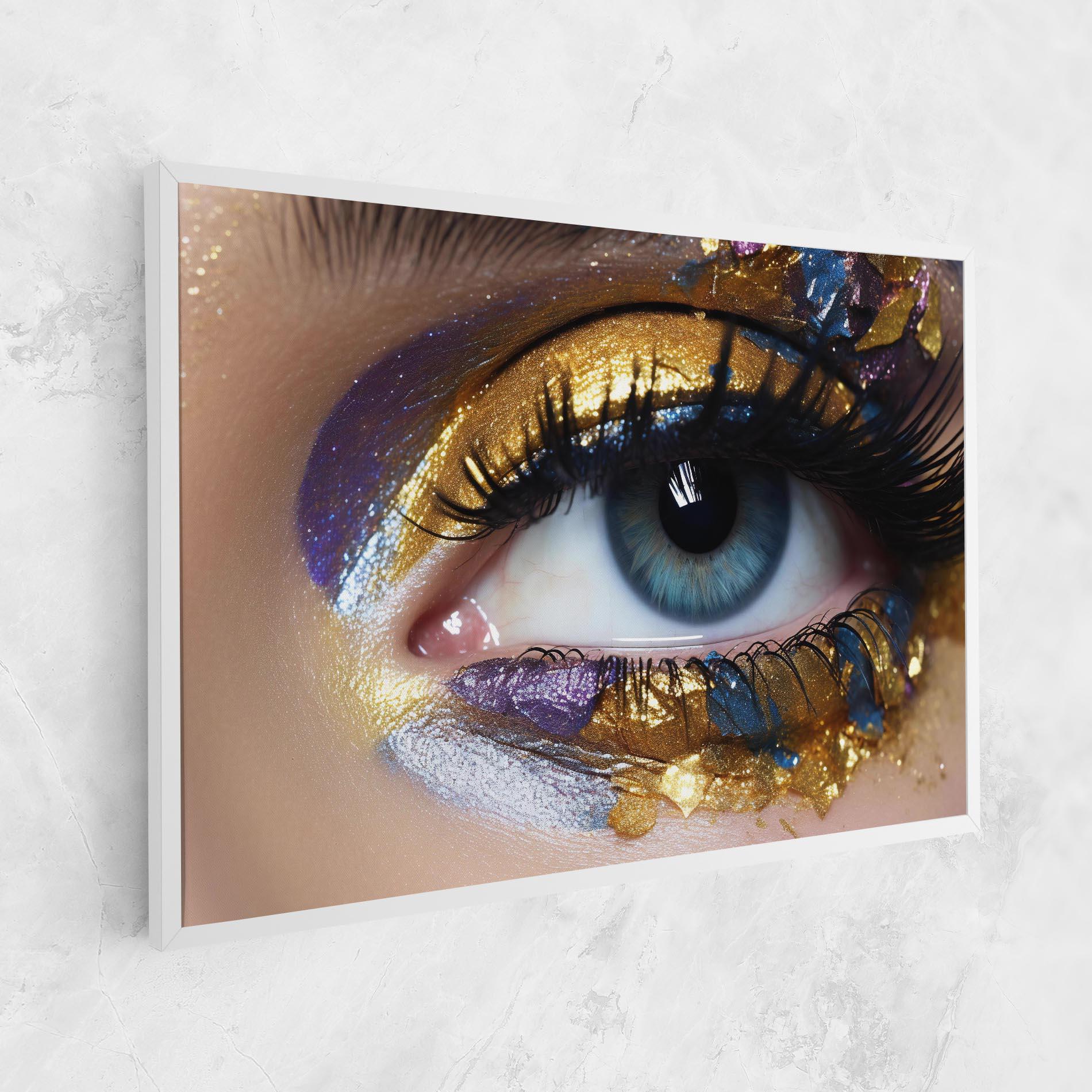 Картина на платно Golden Purple Make Up mockup 1