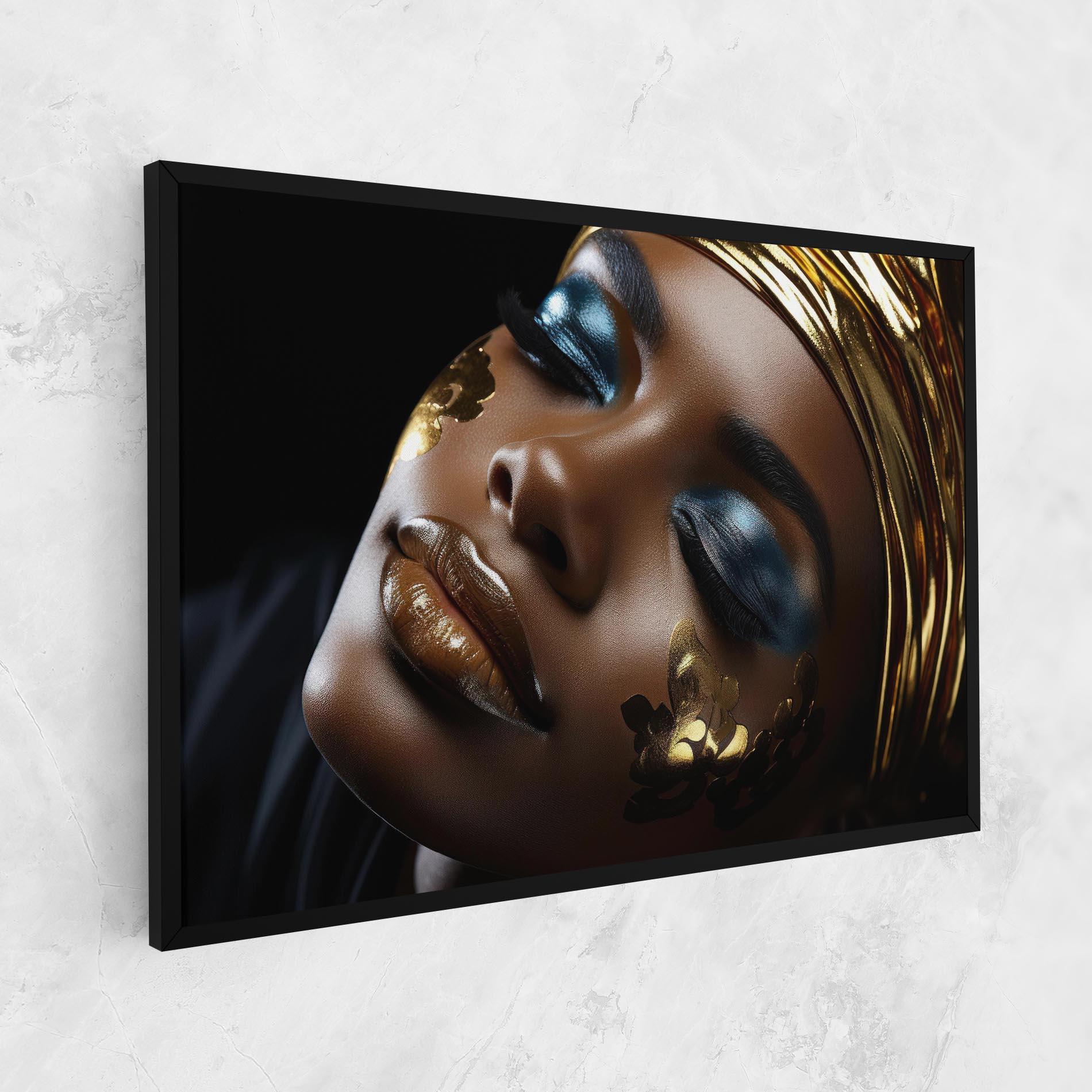 Картина на платно Dark Blue Makeup mockup 1