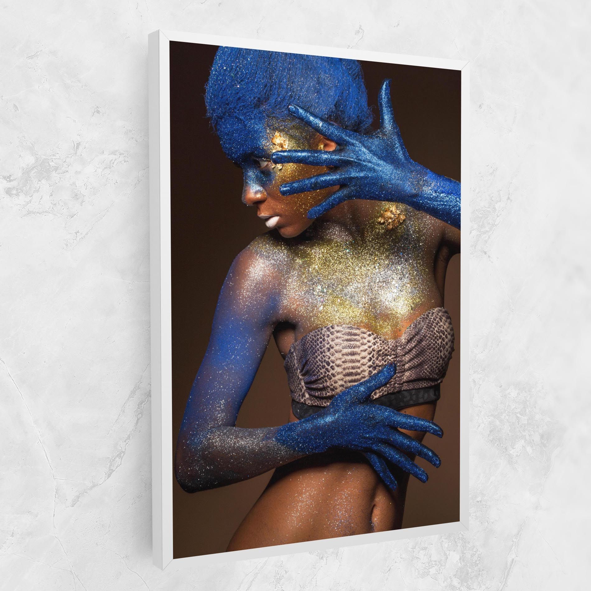 Blue Hair Make Up mockup 1