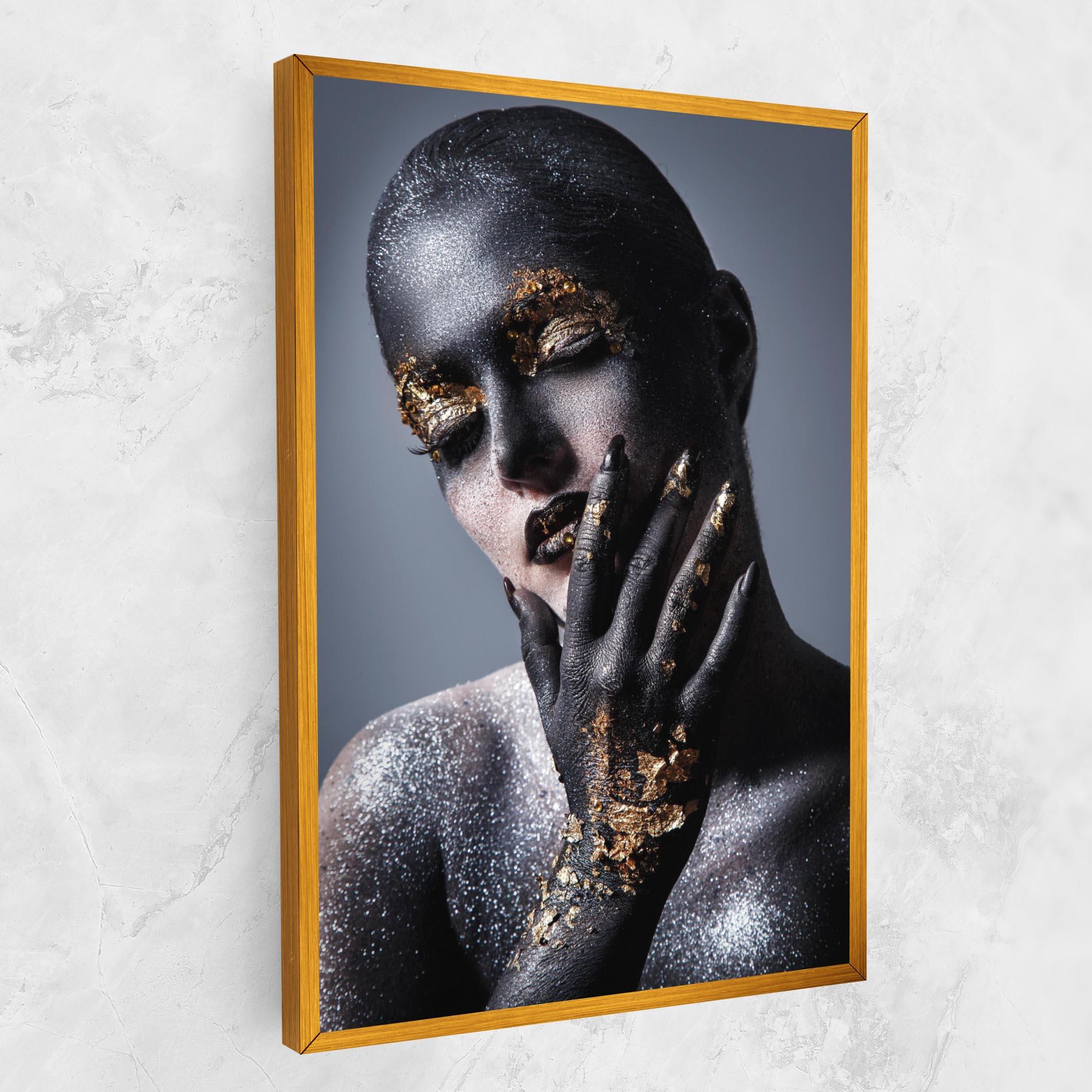Картина на платно Artistic Black Makeup mockup 1