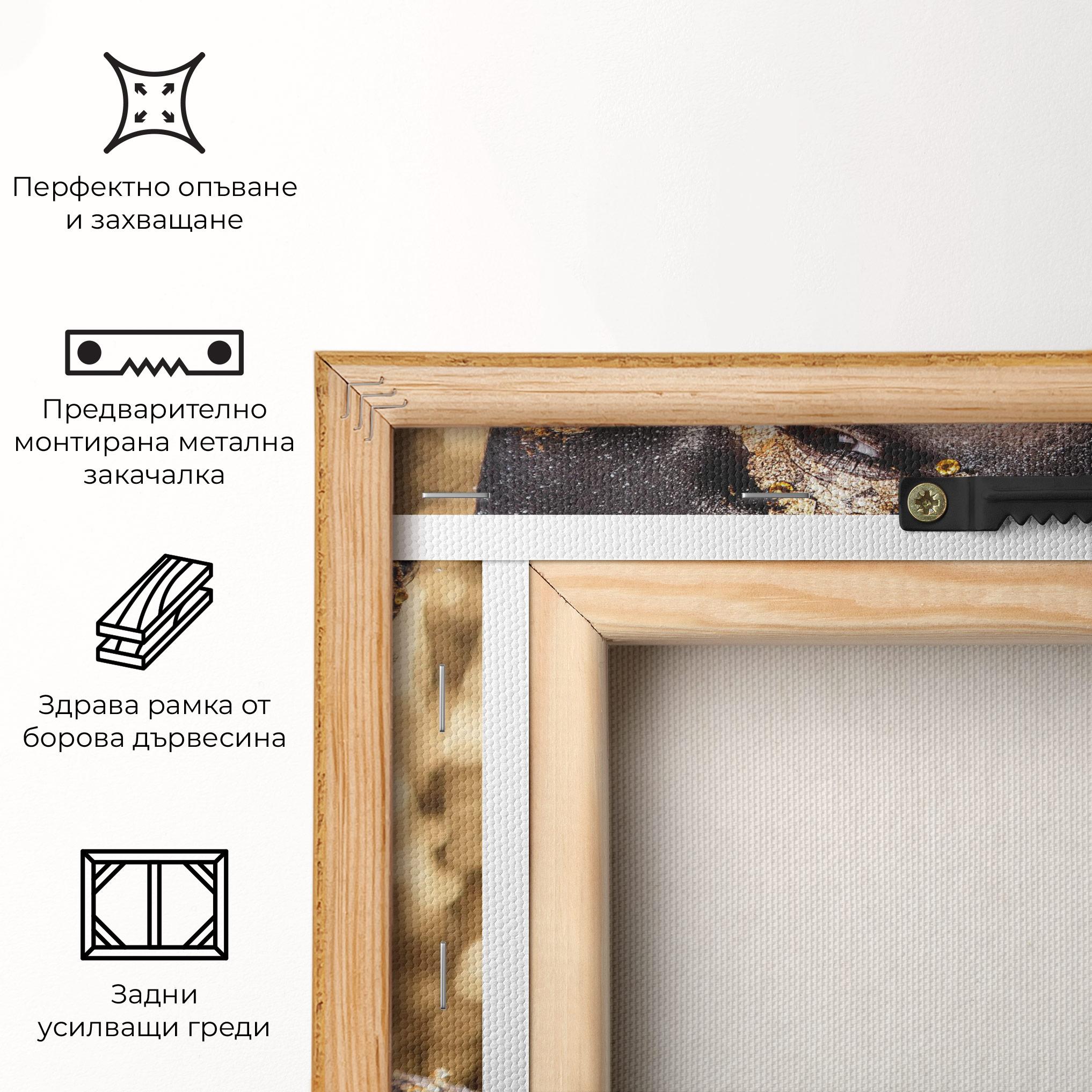 Картина на платно Artistic Glitter Makeup mockup 5