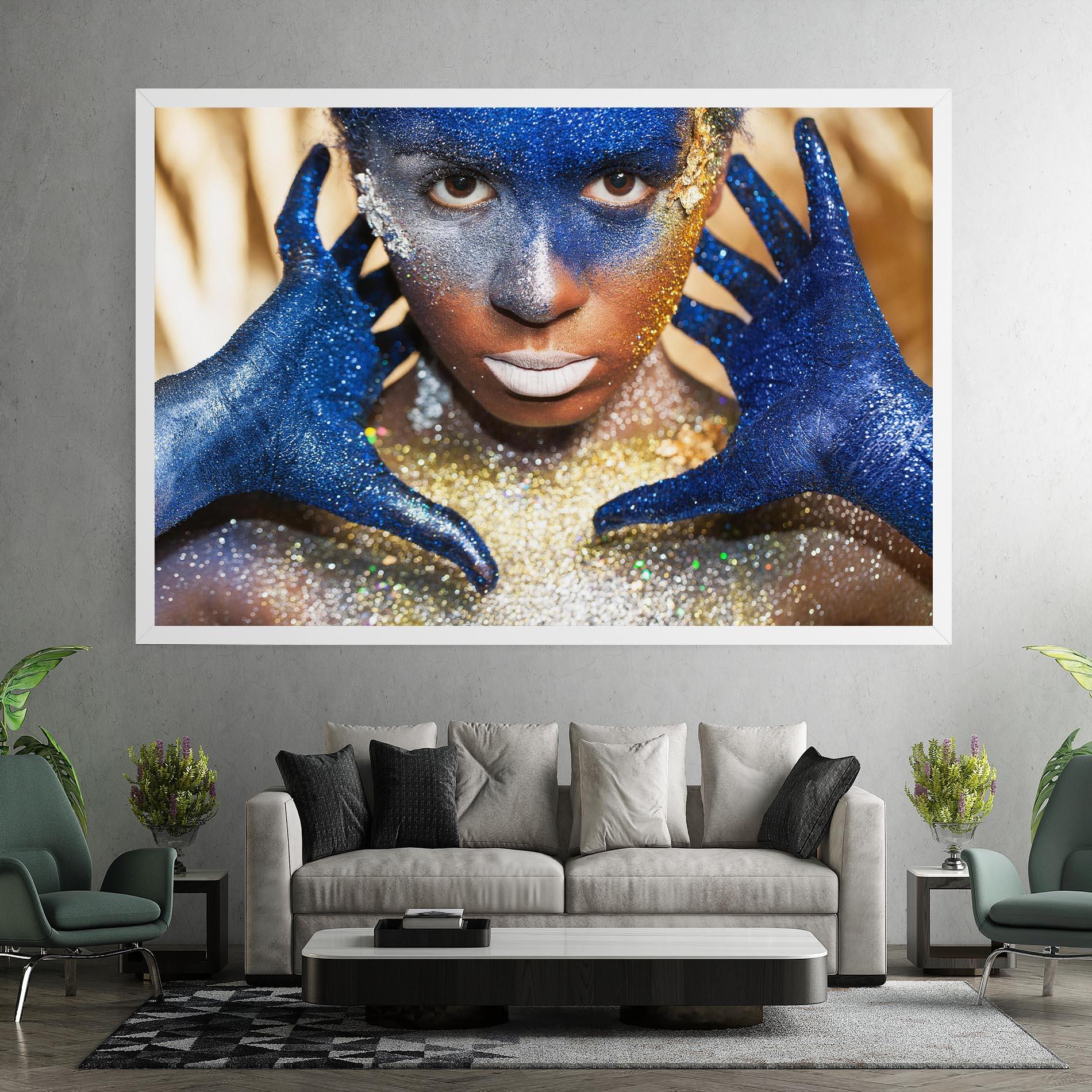 Картина на платно Glue Gold Glitter mockup 7