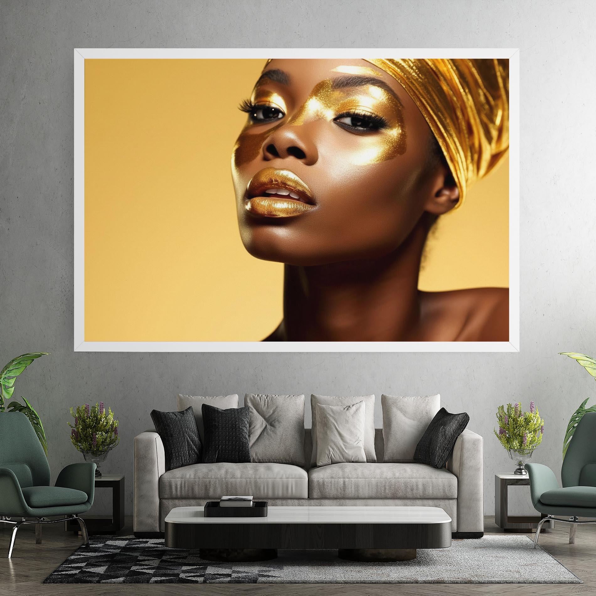 Картина на платно Gold Headdress mockup 7