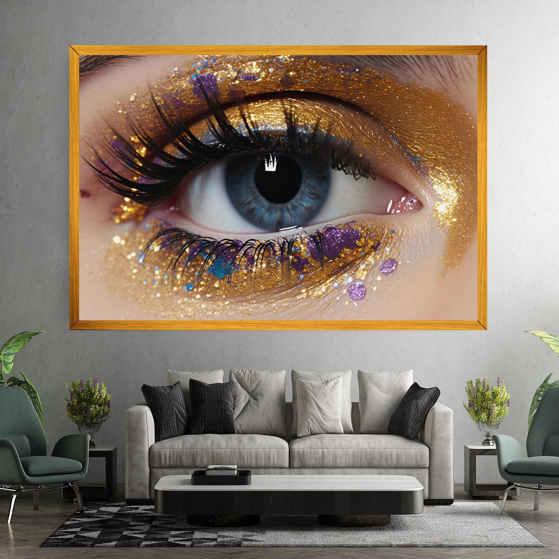 Blue Eye Make Up mockup 7