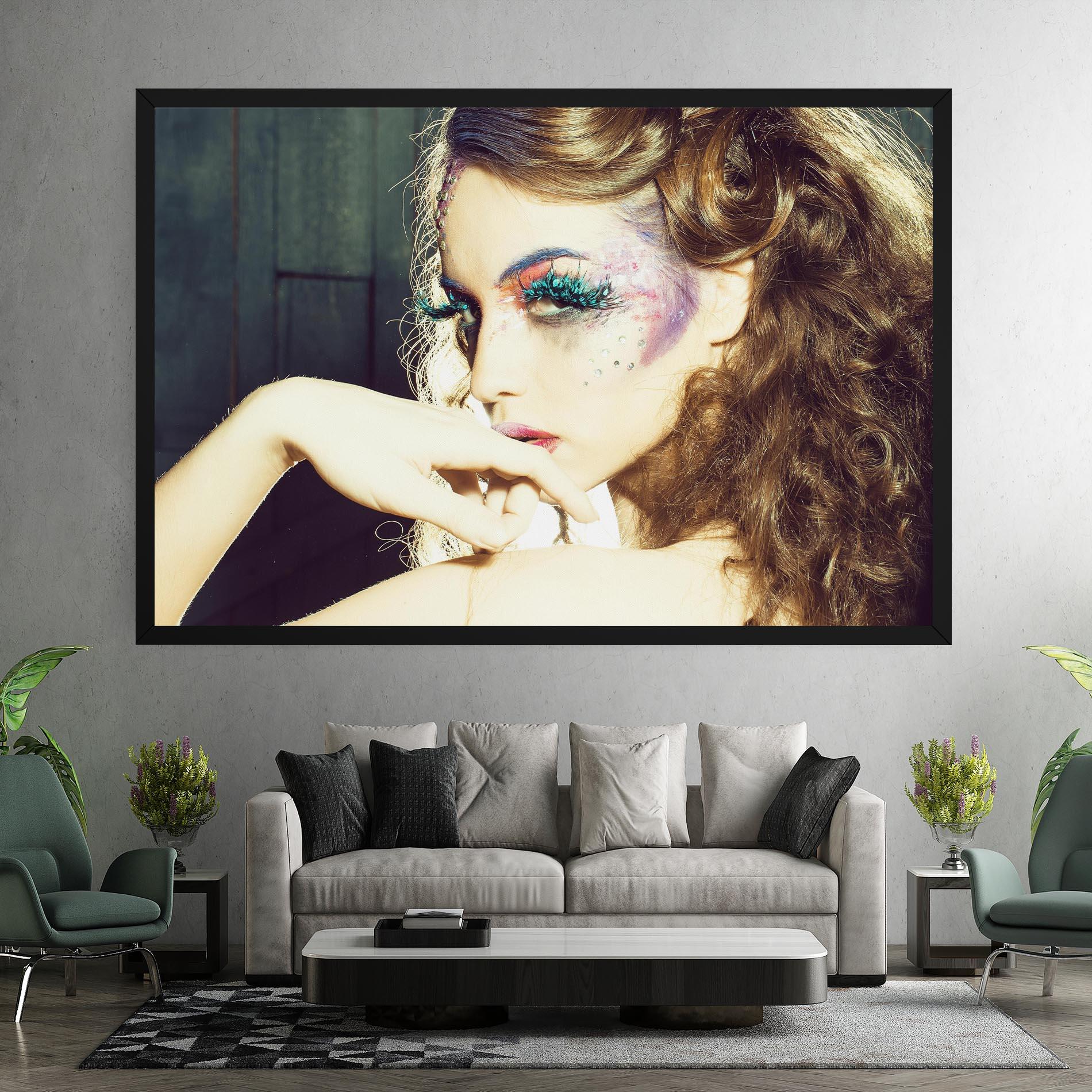 Картина на платно False Feather Eyelashes mockup 7