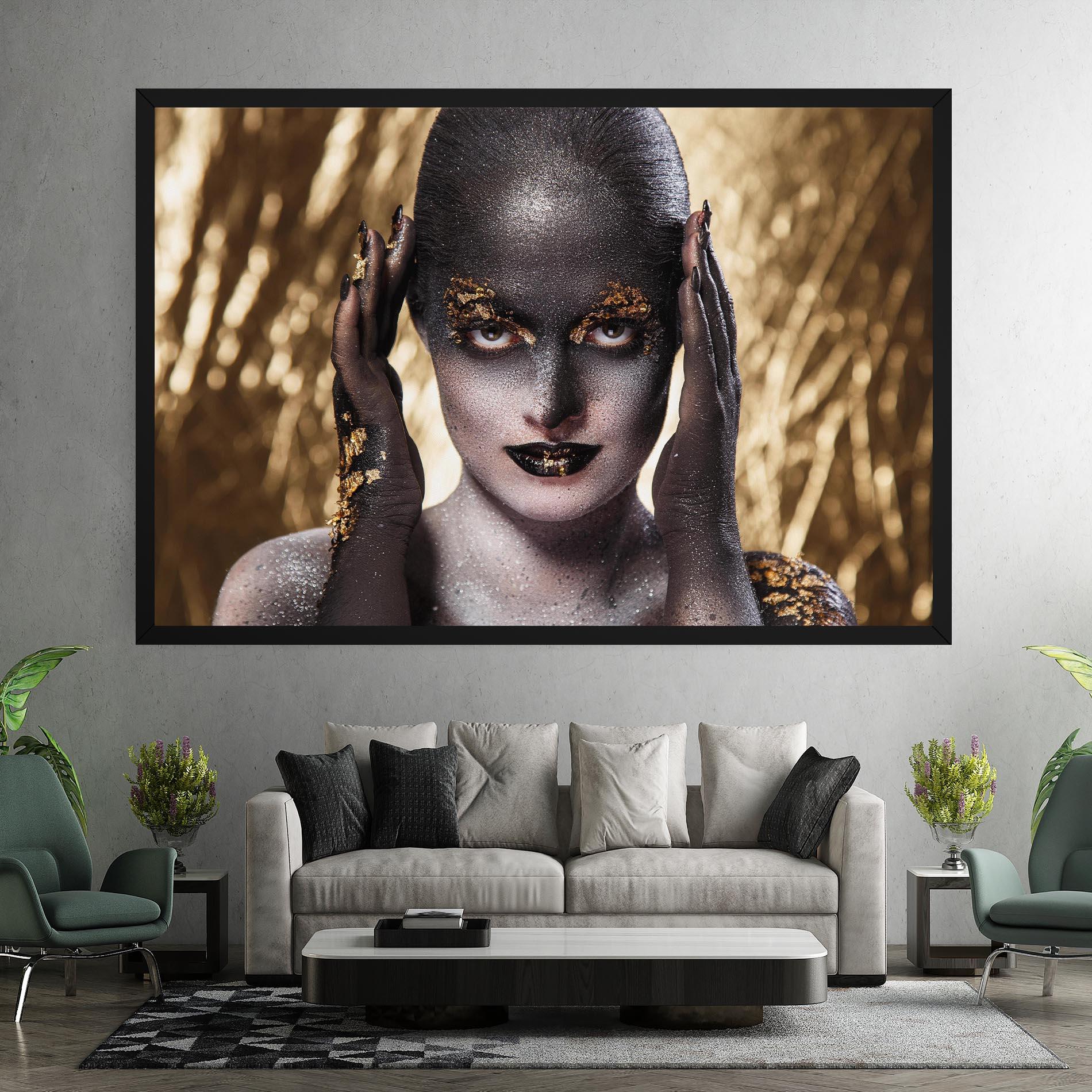 Картина на платно Glitter Artistic Makeup mockup 7