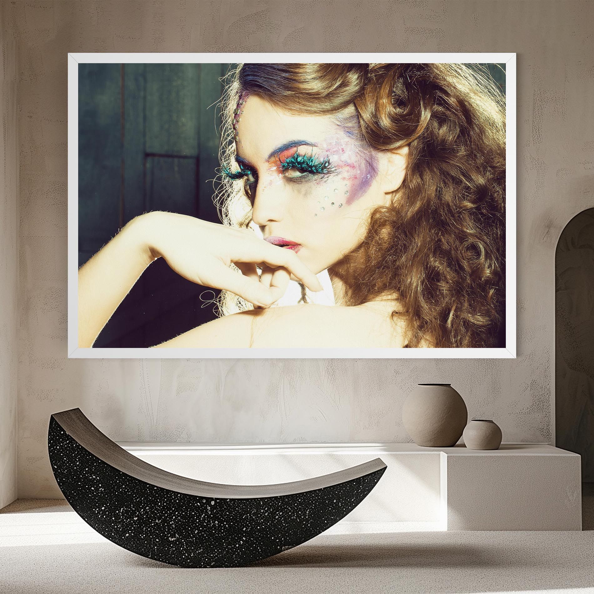 False Feather Eyelashes mockup 8