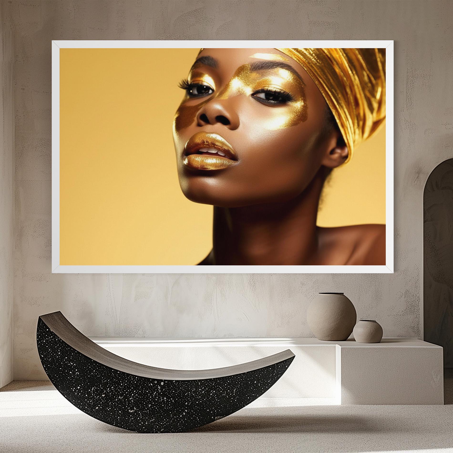 Картина на платно Gold Headdress mockup 8