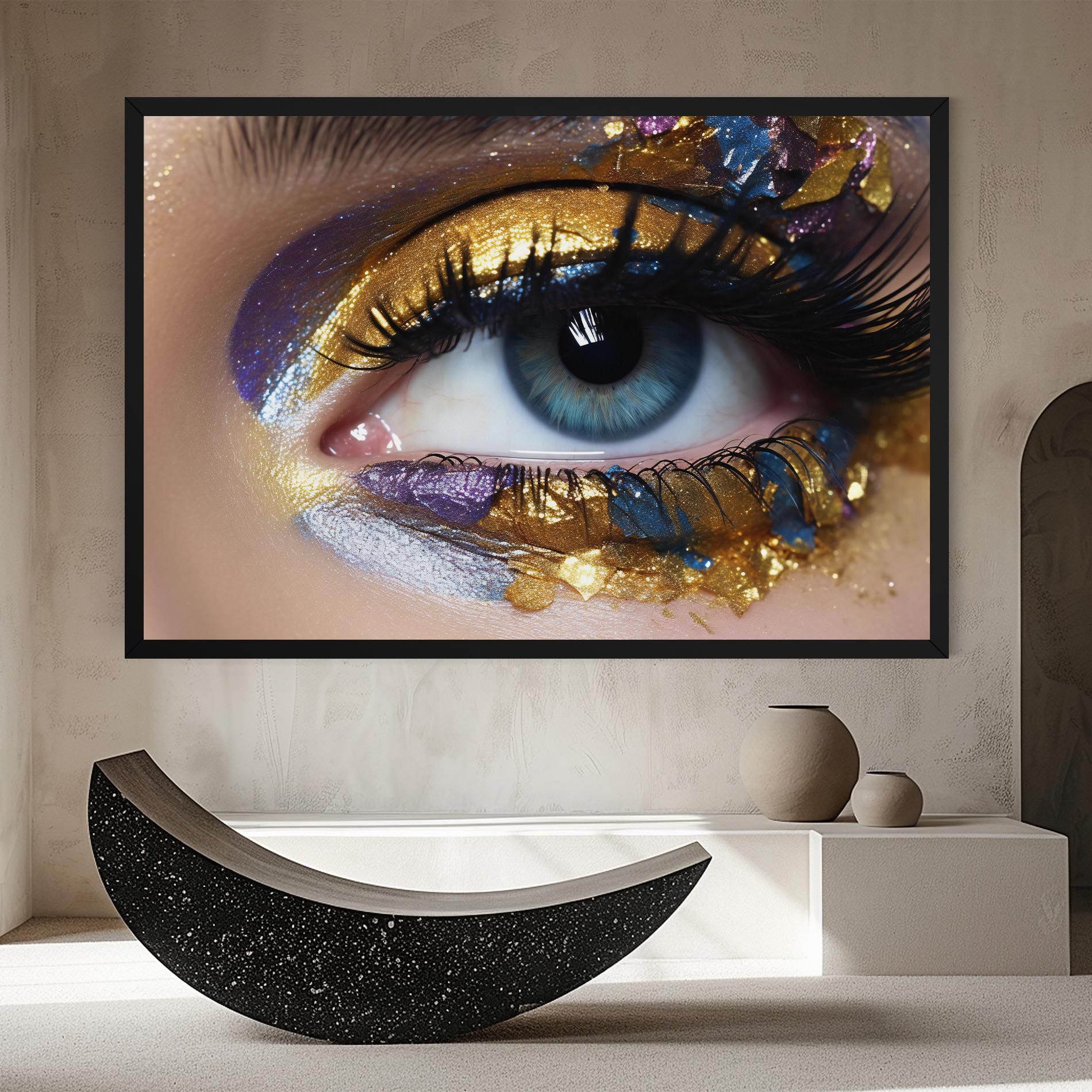 Golden Purple Make Up mockup 8