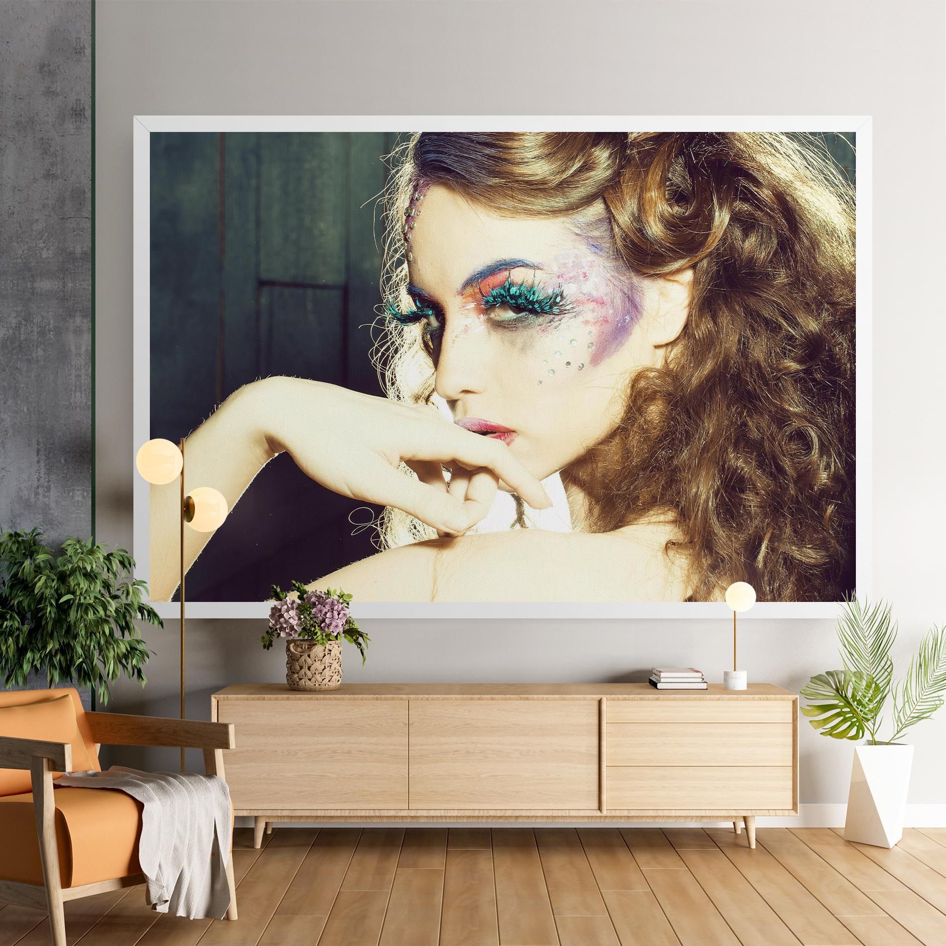 False Feather Eyelashes mockup 9