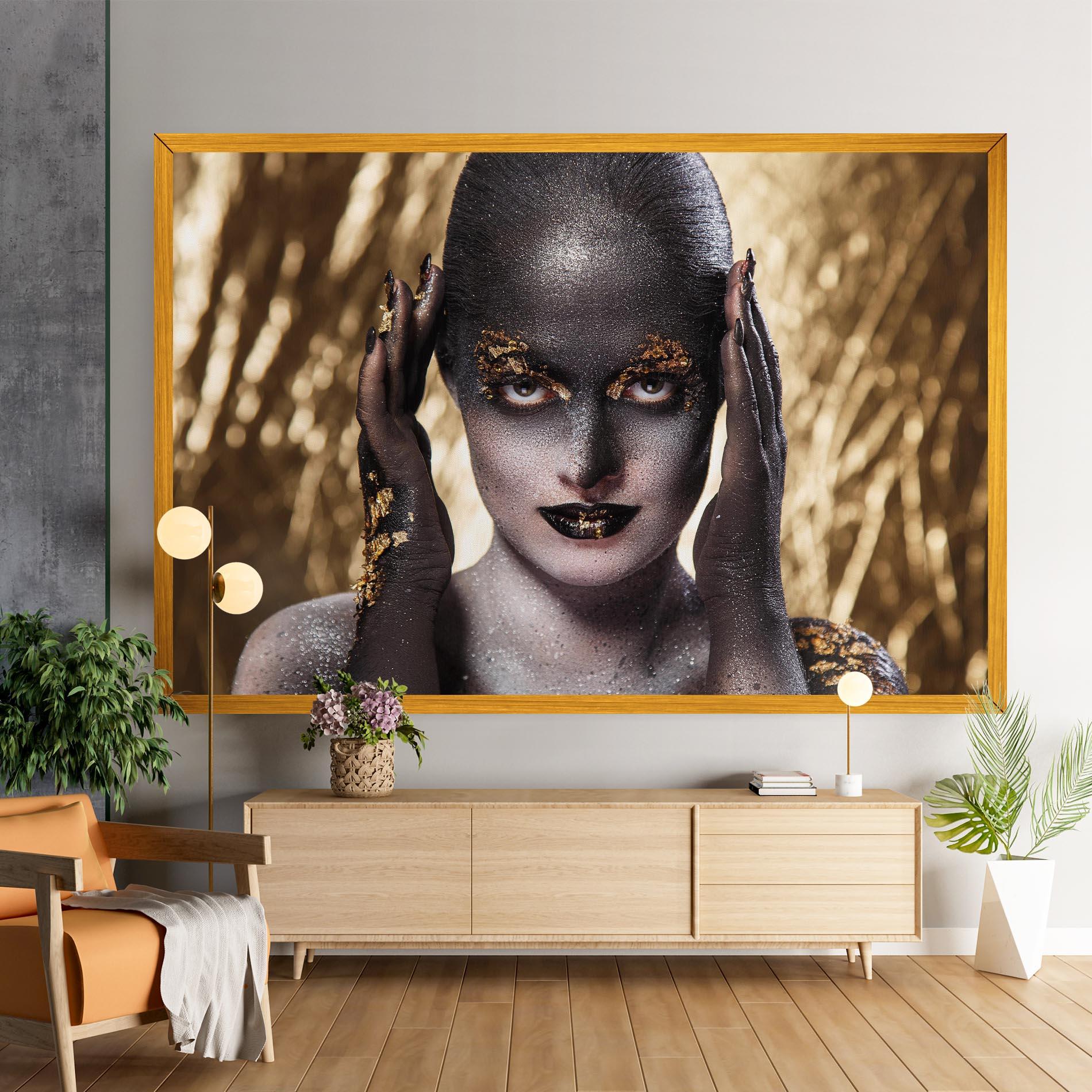 Картина на платно Glitter Artistic Makeup mockup 9