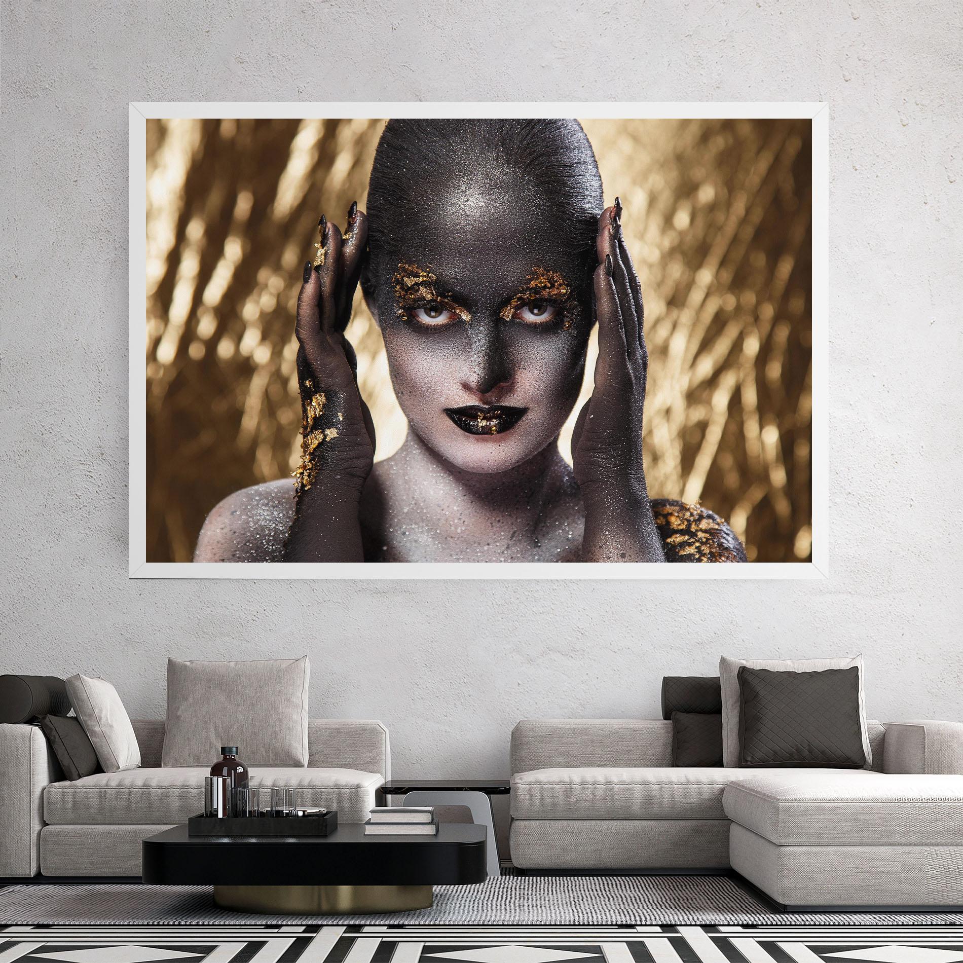 Картина на платно Glitter Artistic Makeup mockup 2